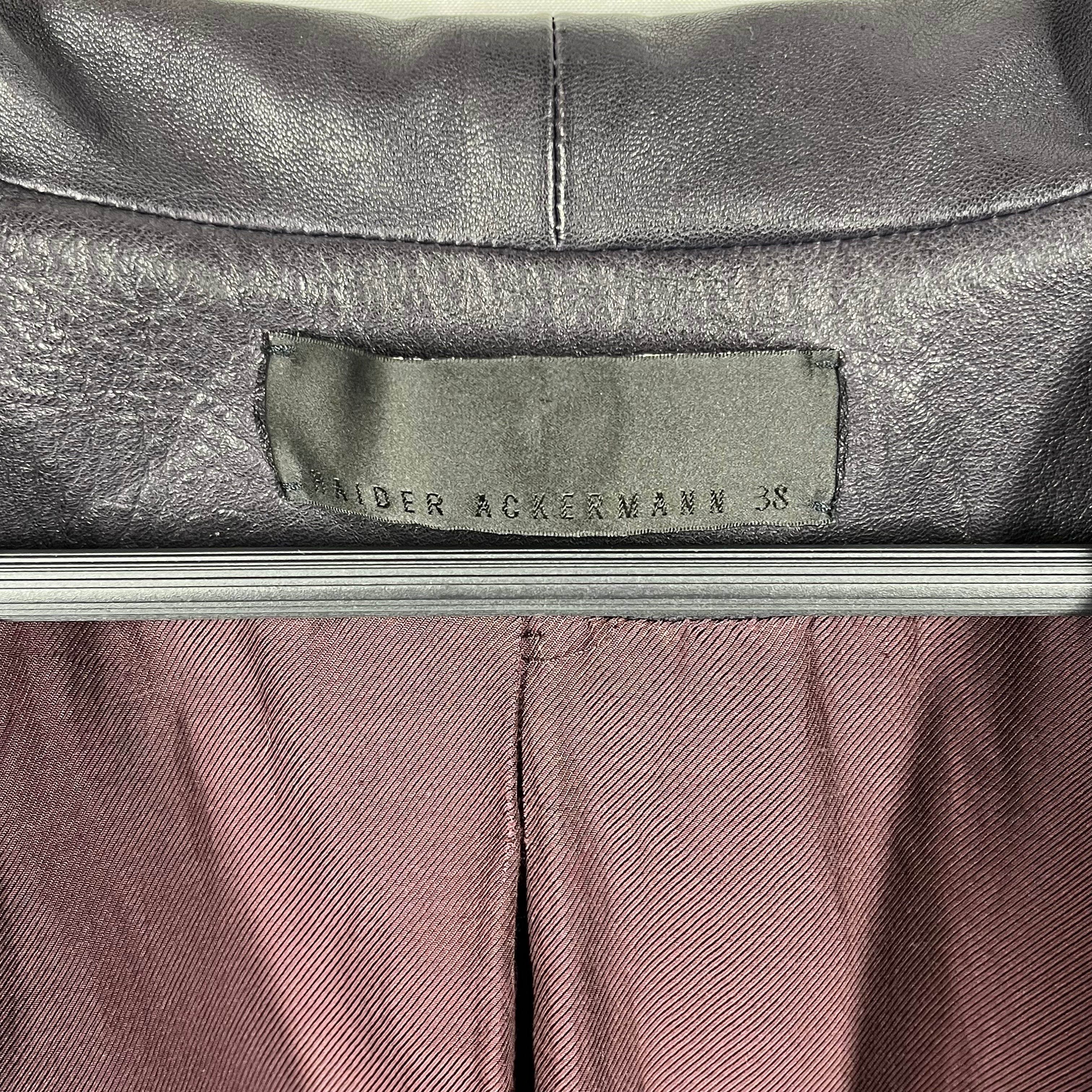 Haider Ackermann/Leather Jkt/38/Leather/BRW/PADDED SHOULDER LEATHER BAG view 4