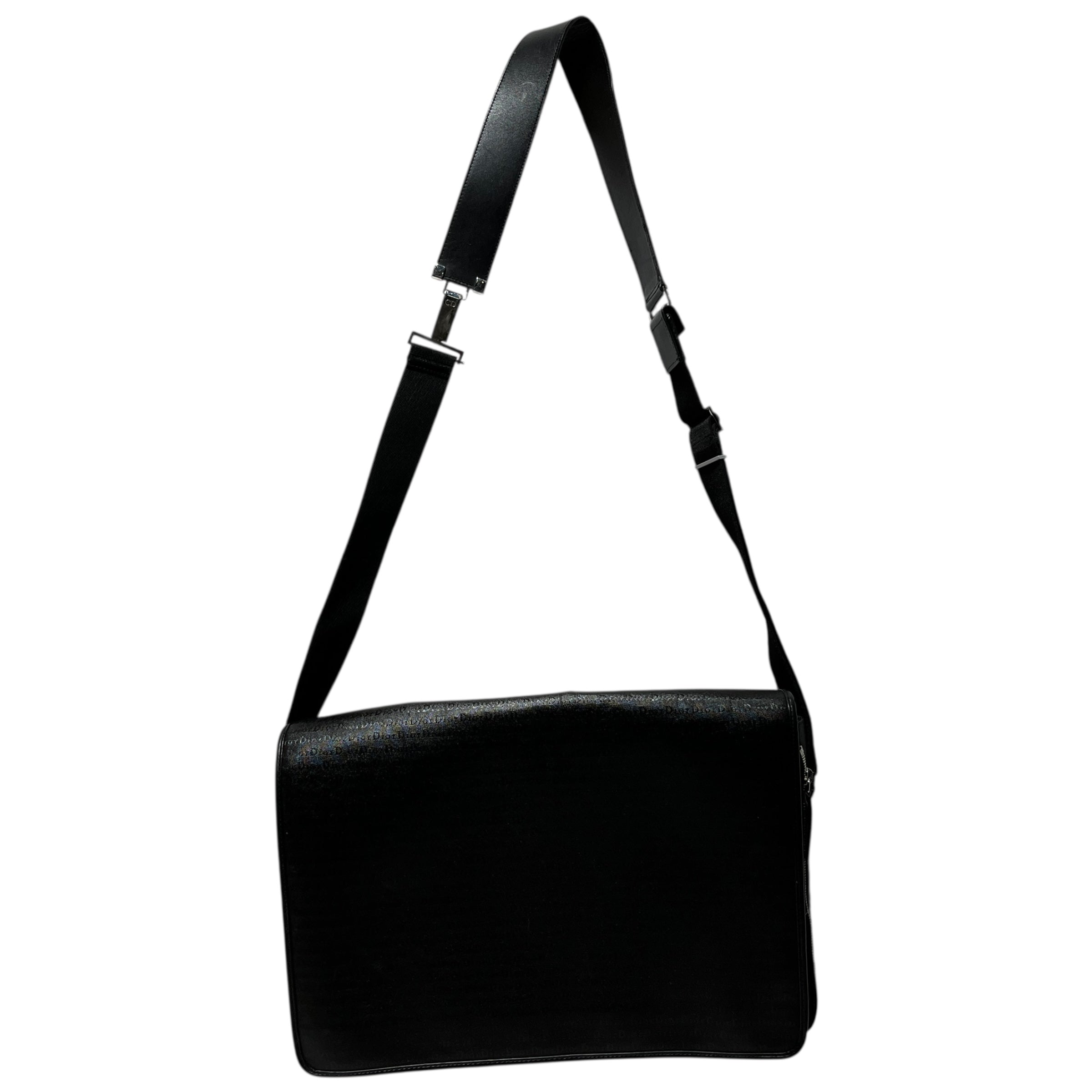 Christian Dior/Cross Body Bag/All Over Print/Leather/BLK/ view 1