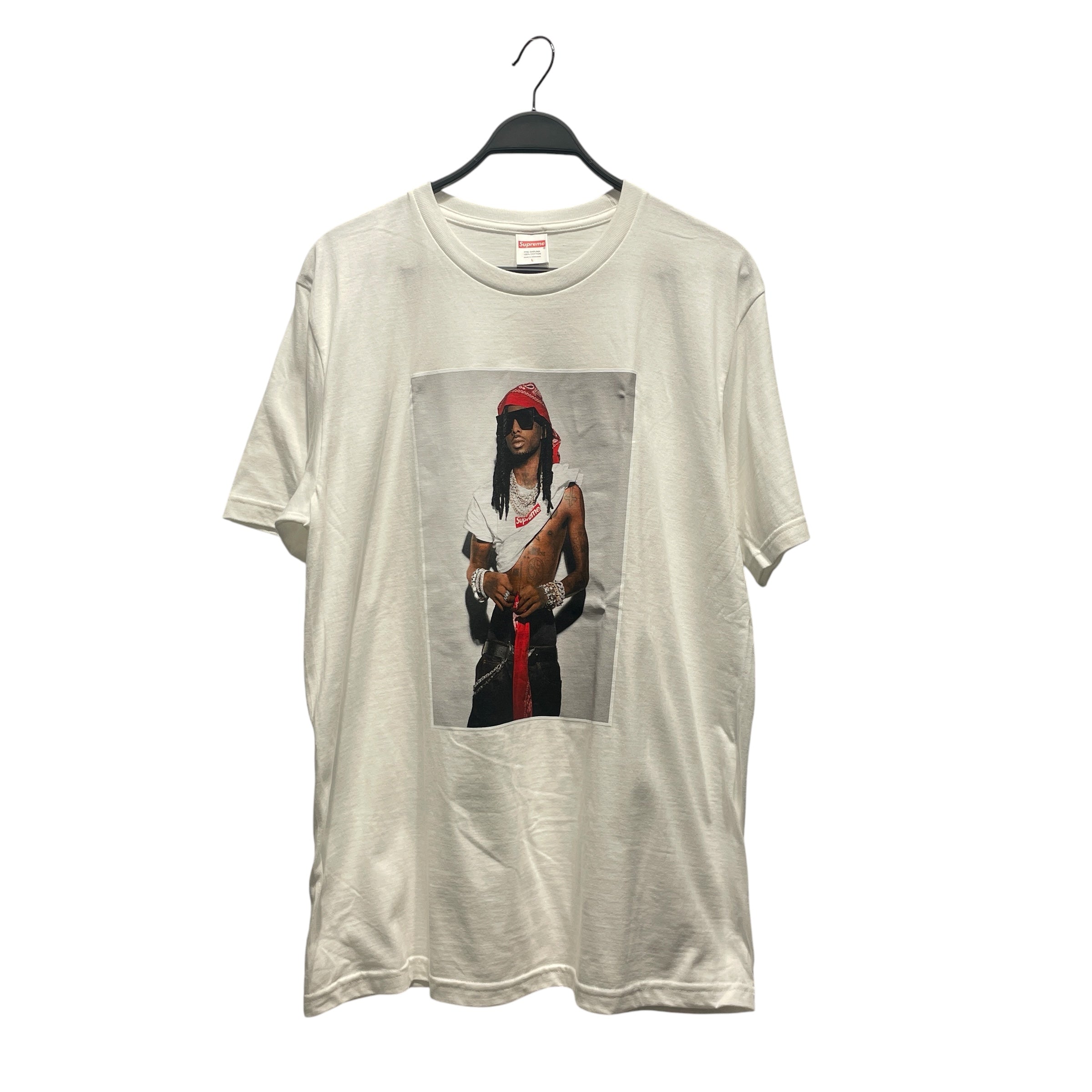Supreme/T-Shirt/L/Cotton/WHT/ view 1