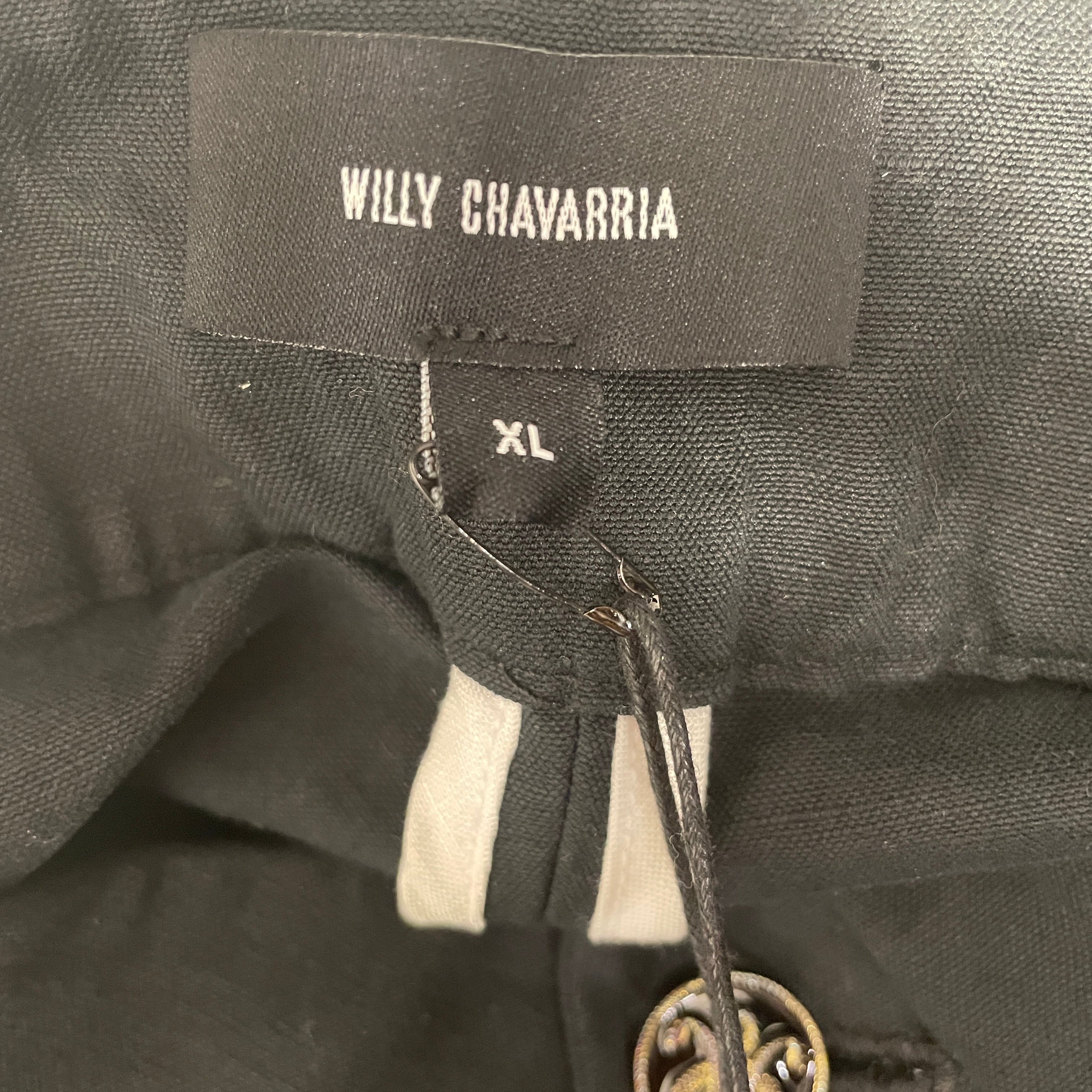 WILLY CHAVARRIA/Pants/XL/Cotton/BLK/Button Fly/SS'24 WILLY MUD TROUSERS view 3