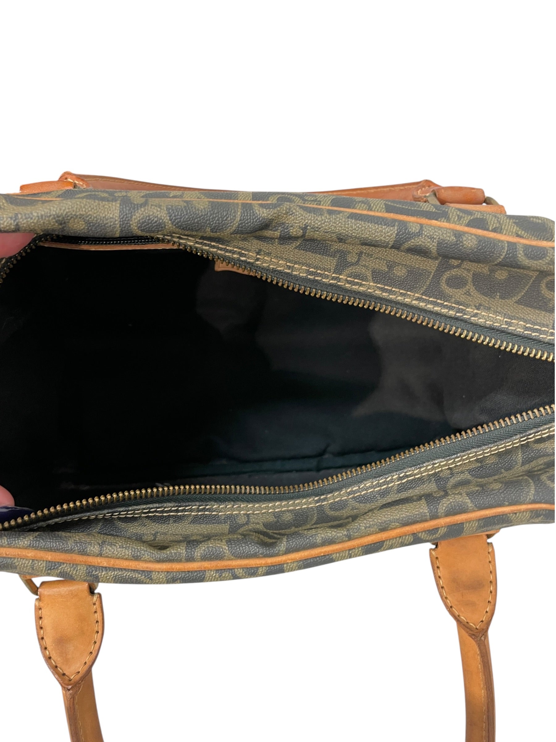 Christian Dior/Hand Bag/Monogram/Leather/Khaki/oblique view 5