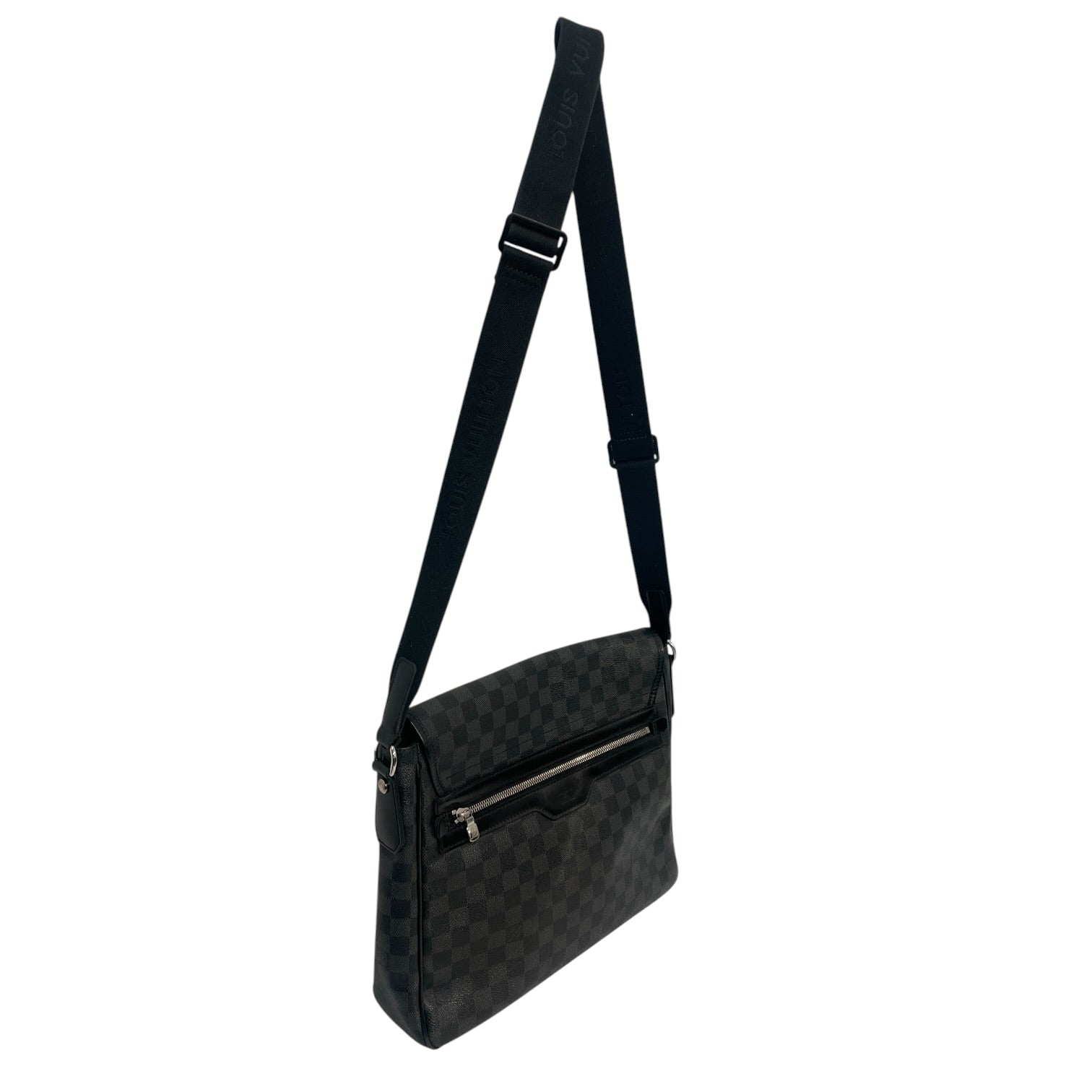 LOUIS VUITTON/Cross Body Bag/All Over Print/Leather/BLK/Damier Graphite Daniel MB view 3