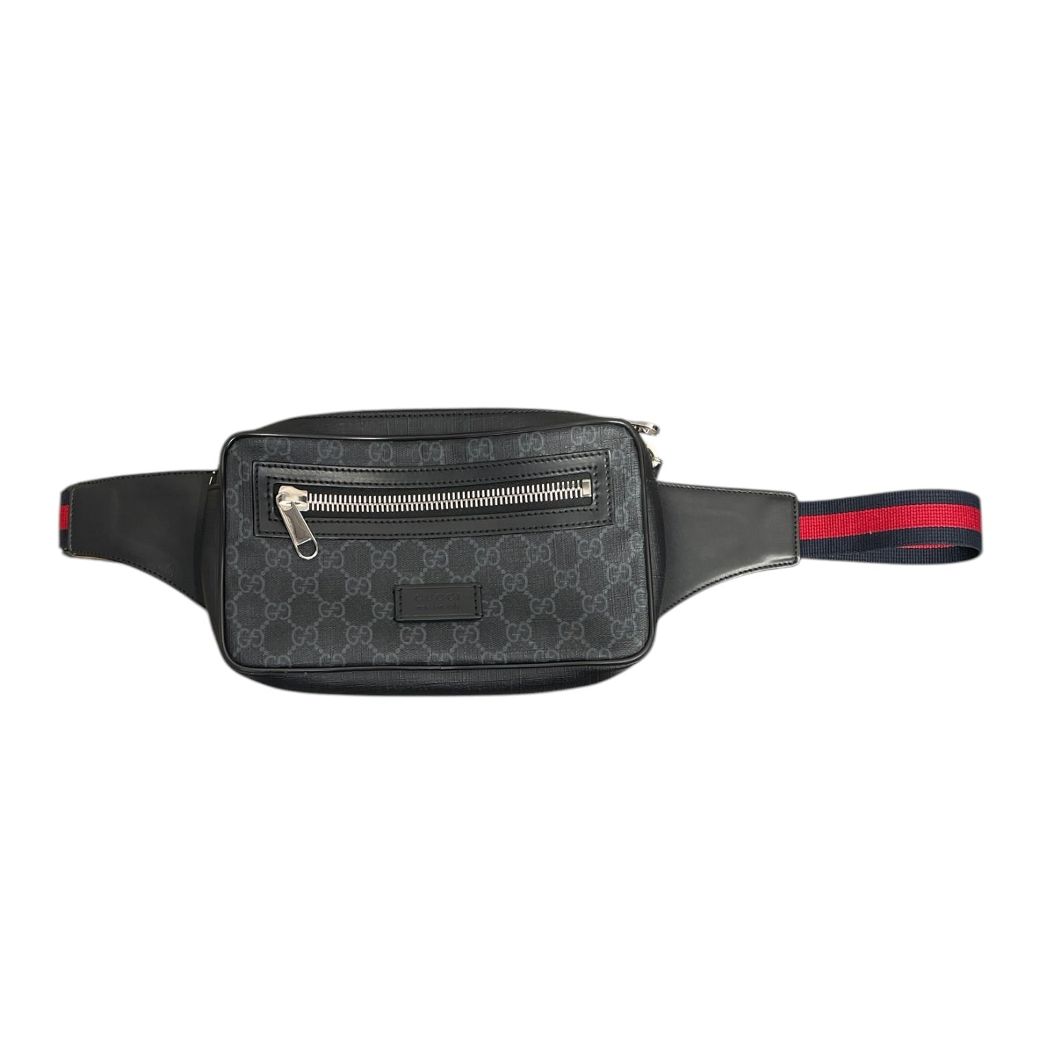 GUCCI/Fanny Pack/Leather/BLK/GG Supreme Belt Bag view 1