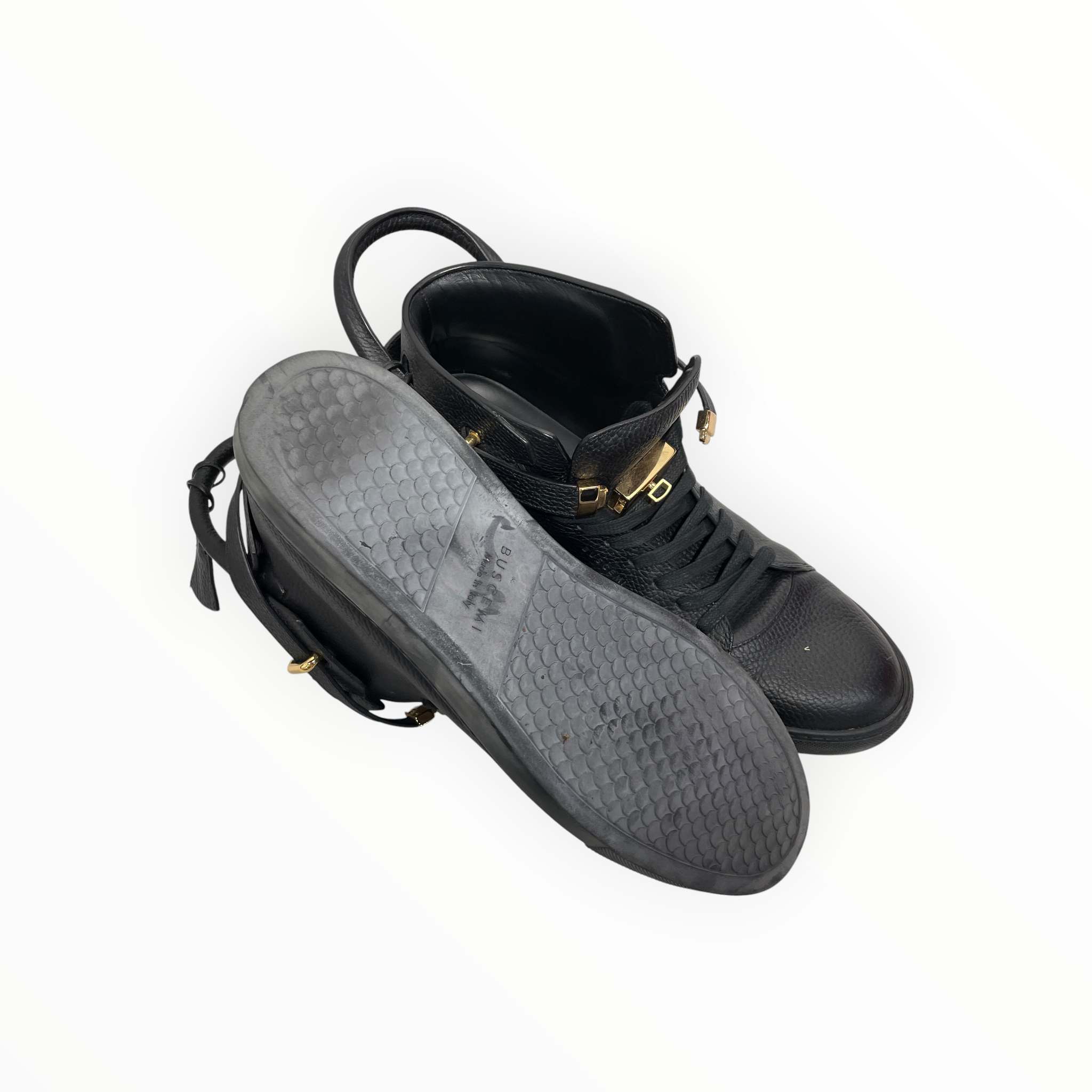 BUSCEMI/Hi-Sneakers/EU 49/Leather/BLK/ view 4