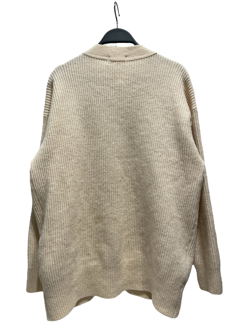 ISSEY MIYAKE/Heavy Cardigan/Wool/CRM/