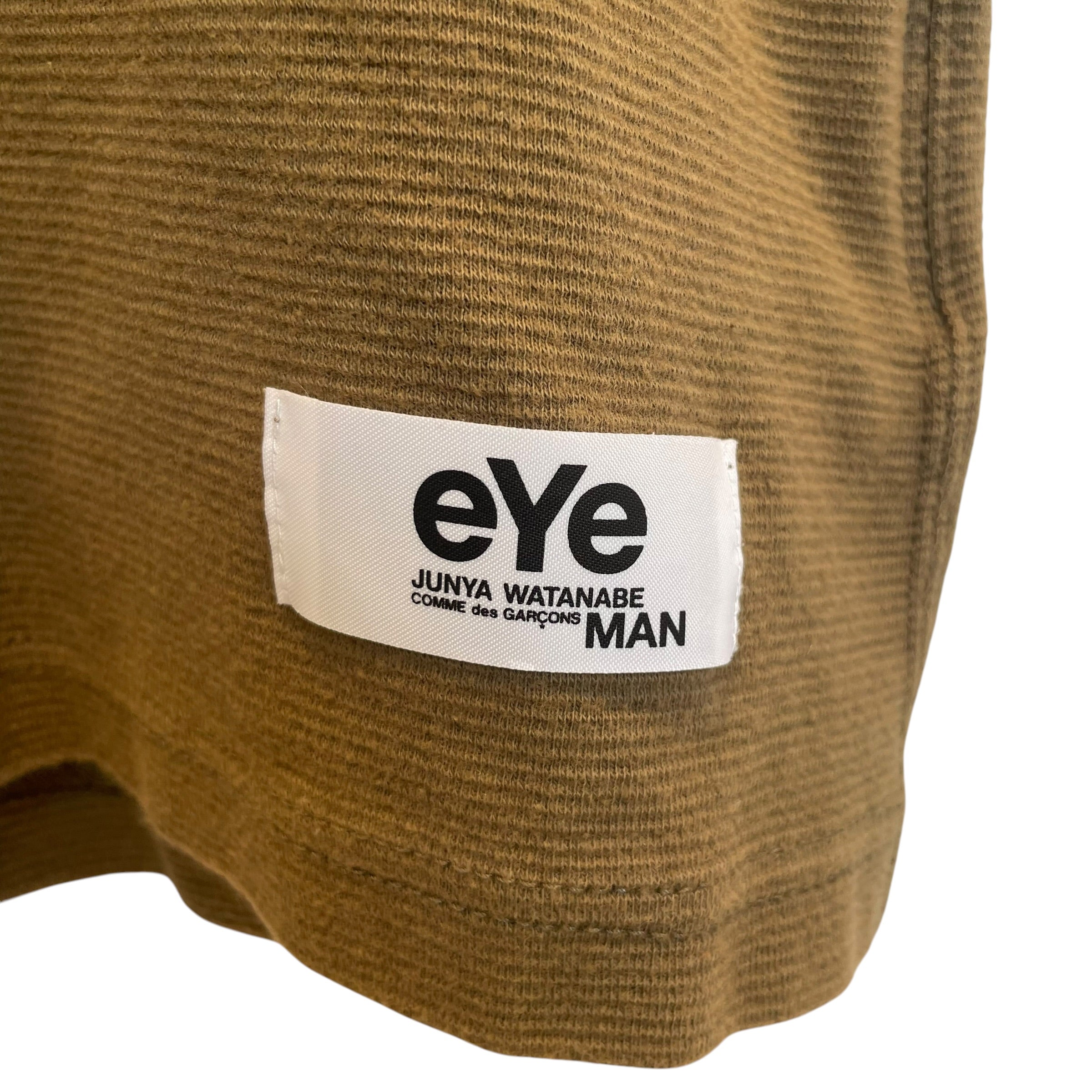 eYe COMME des GARCONS JUNYA WATANABE MAN/T-Shirt/S/Cotton/GRN/wr-t908/ad2016/crm button view 3