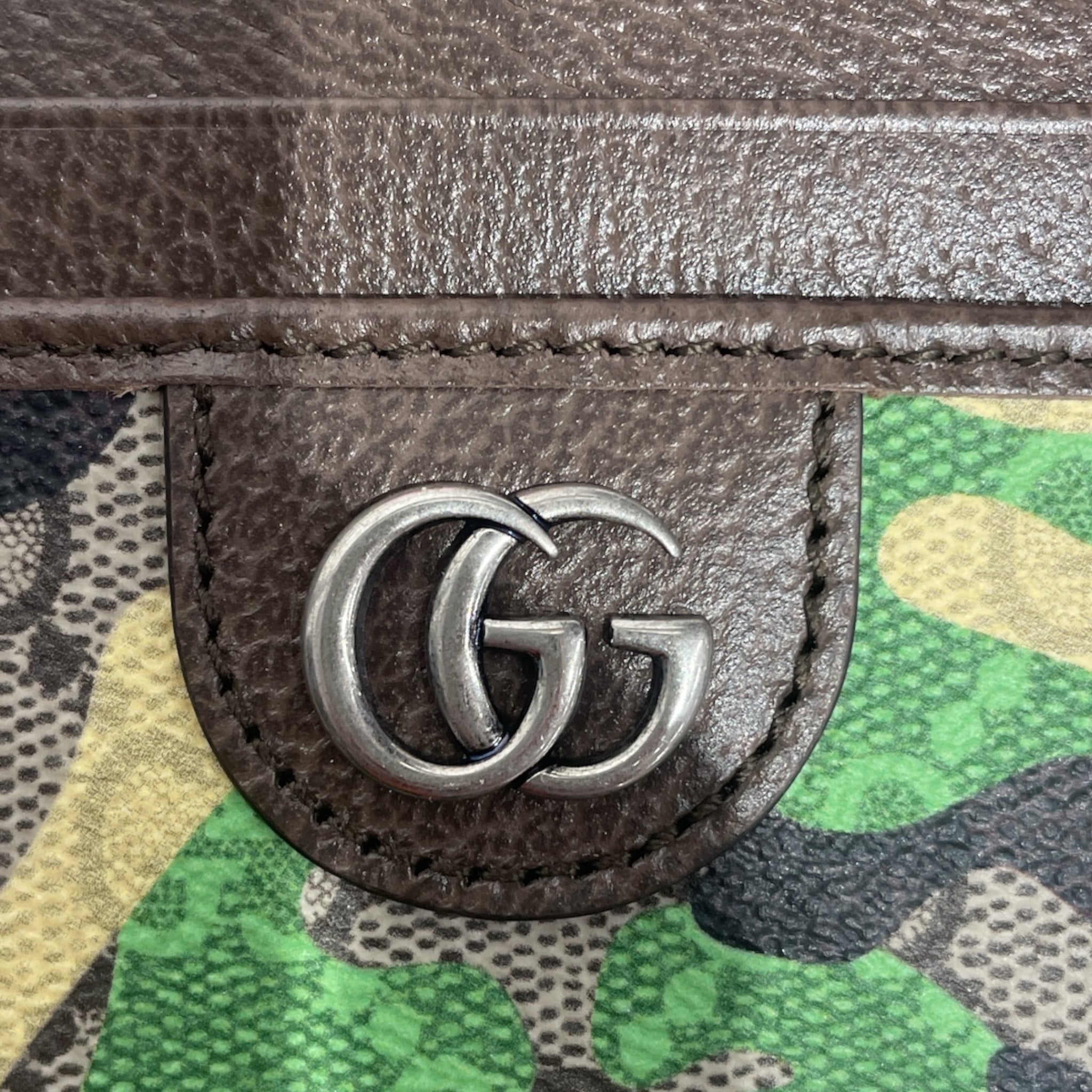 GUCCI/Wallet/Camouflage/Leather/GRN/L's/ICON CARDHOLDER view 5