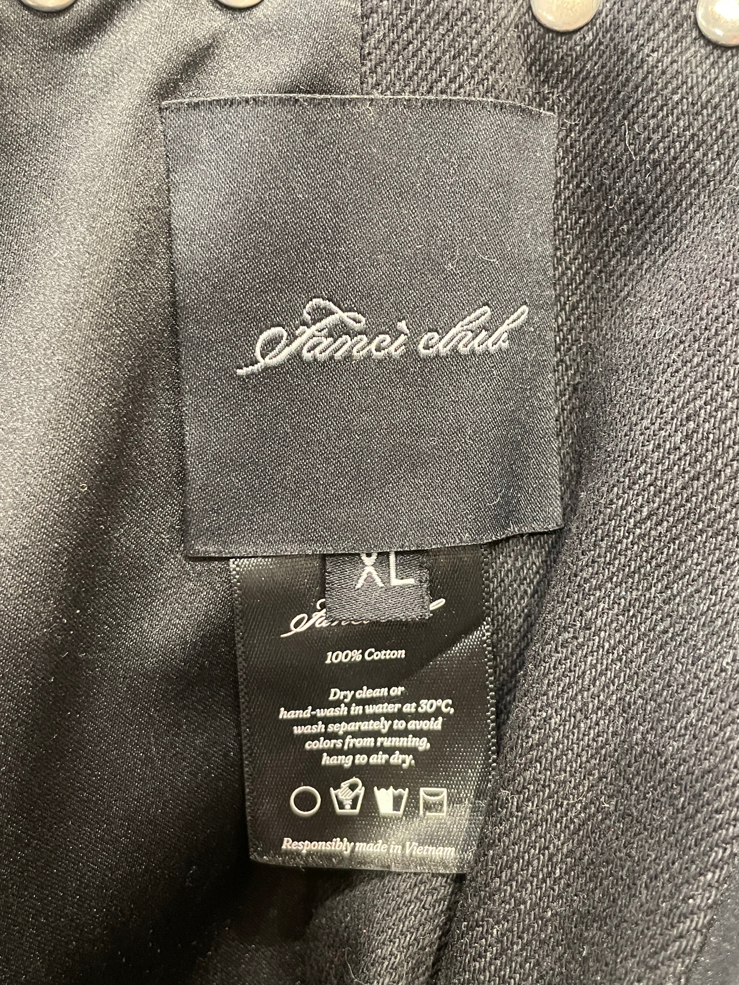 FANCYCLUB(NASTY FANCY CLUB)/Shirt/XL/Denim/BLK/FANCICLUB BLK CORSET BRW STITC view 3