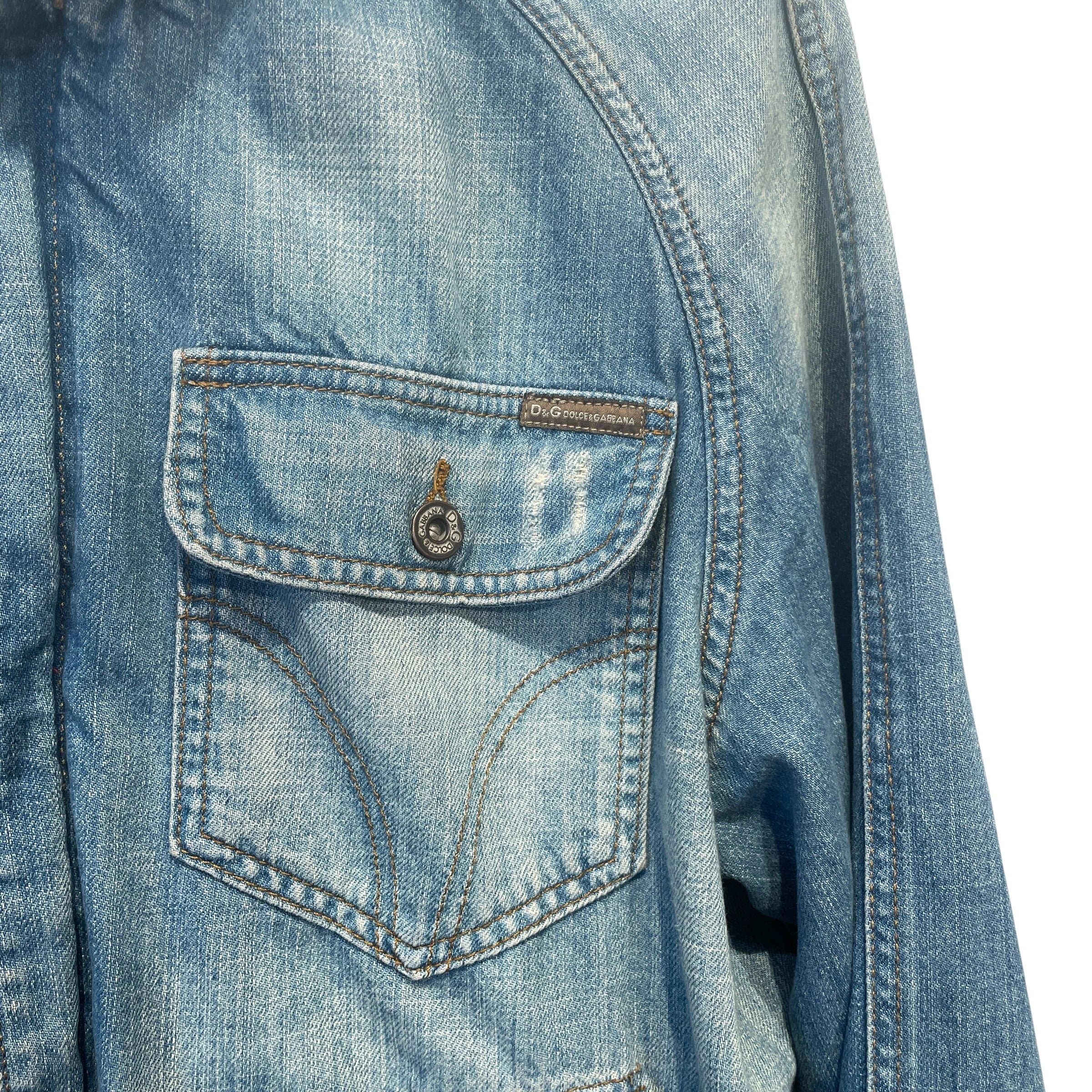 DOLCE&GABBANA/Track Jkt/Border/Denim/BLU/SS2005 DENIM TRACK JACKET view 6