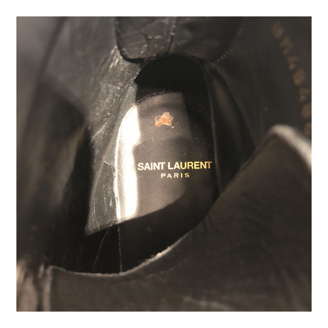 SAINT LAURENT/Boots/EU 38/Leather/BLK/ view 3