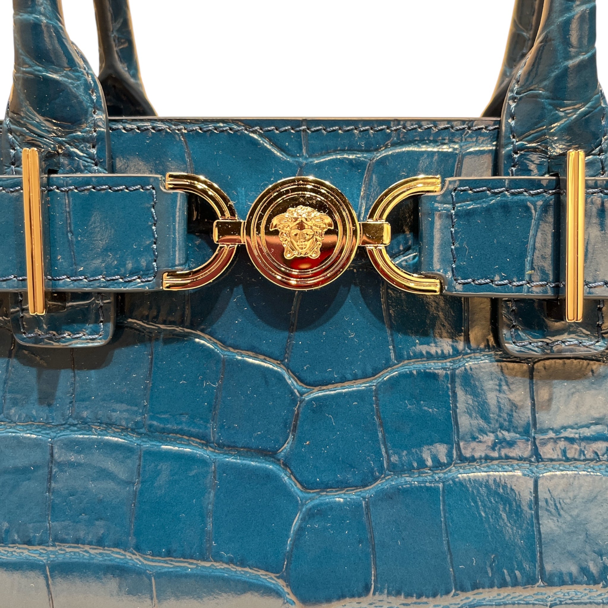 VERSACE/Bag/Leather/BLU/CROC-EFFECT MEDUSA 95' view 5