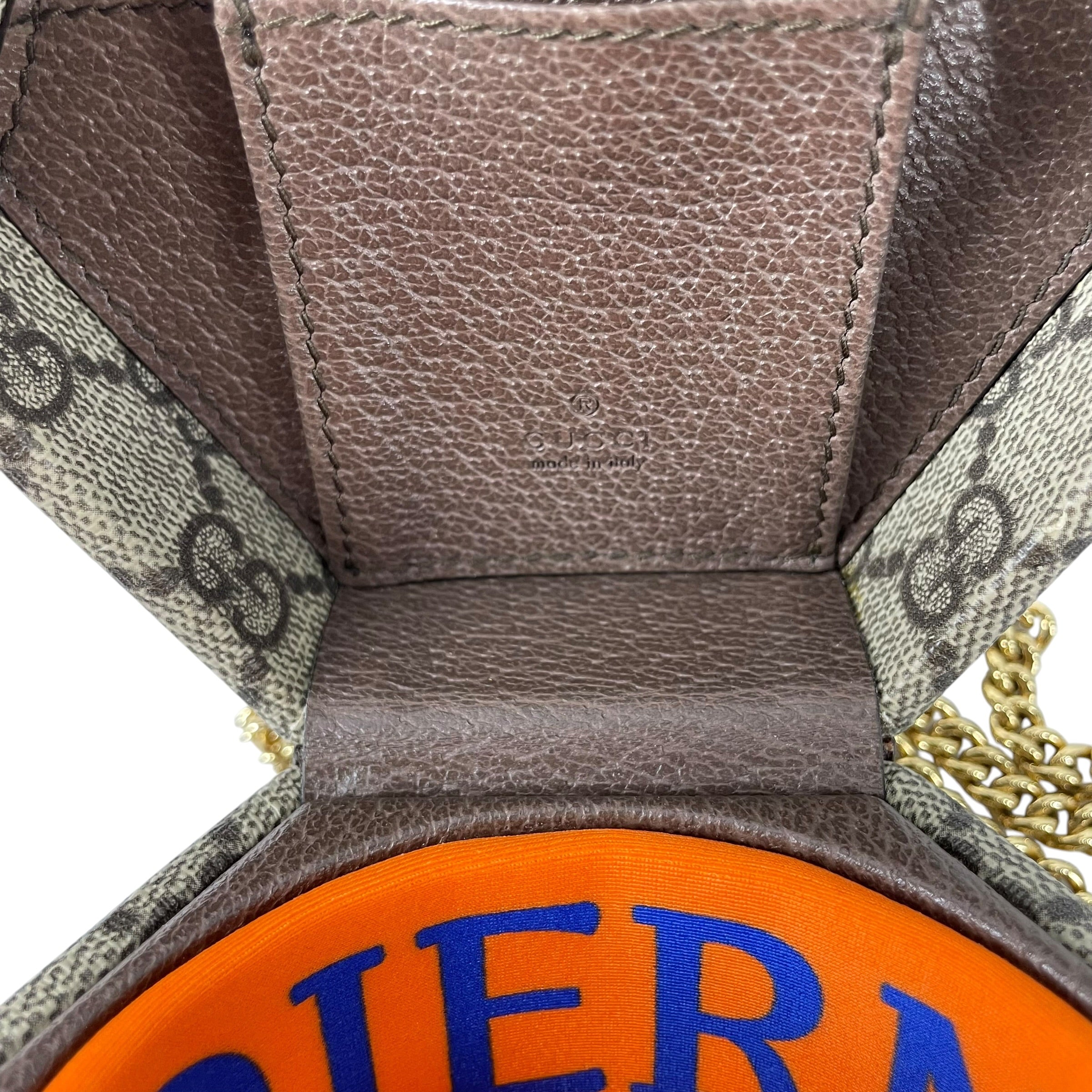GUCCI/Cross Body Bag/Monogram/Leather/KHK/HODIERNUM HEXAGON BAG view 6