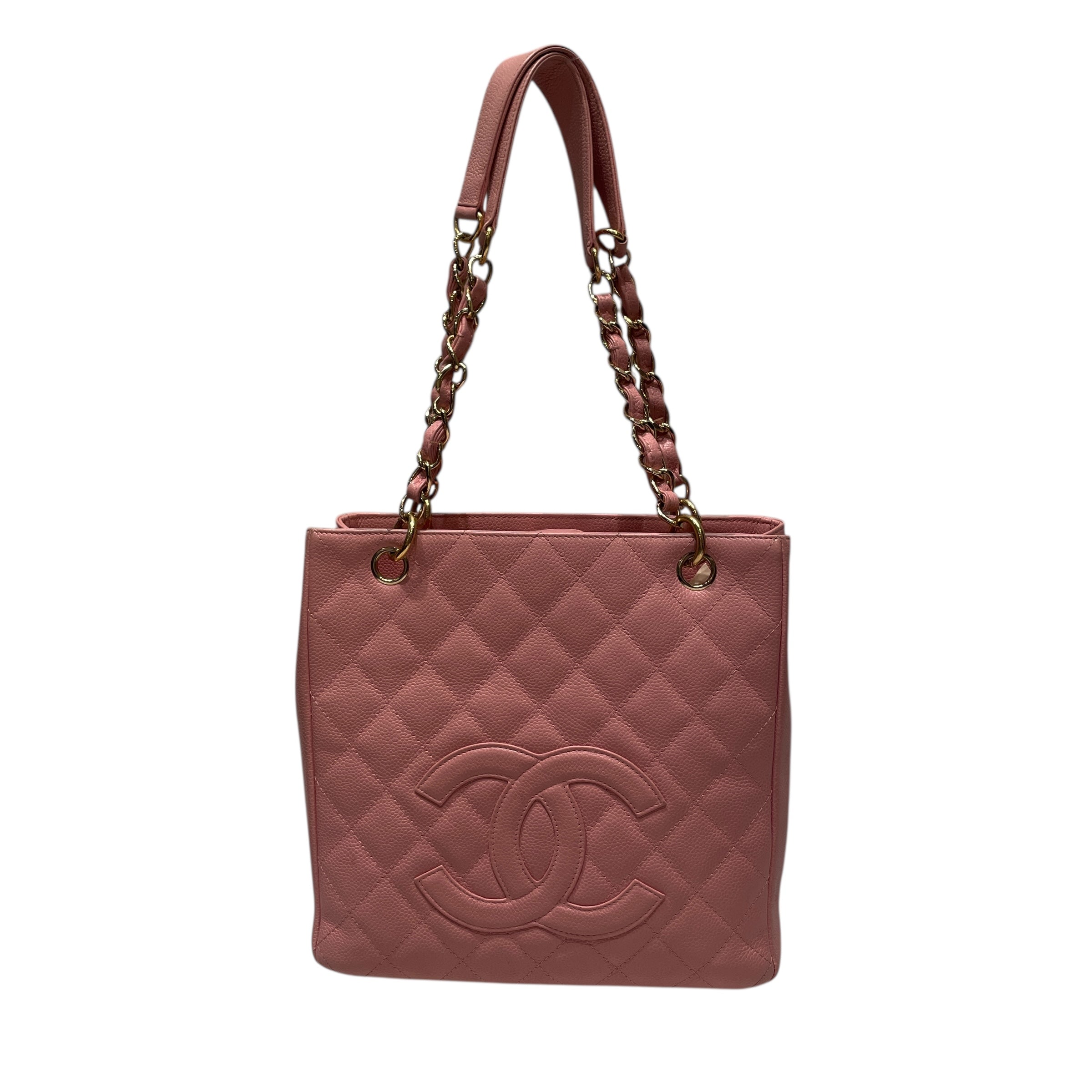 CHANEL/Tote Bag/Leather/PNK/Petite Quilted Tote view 2