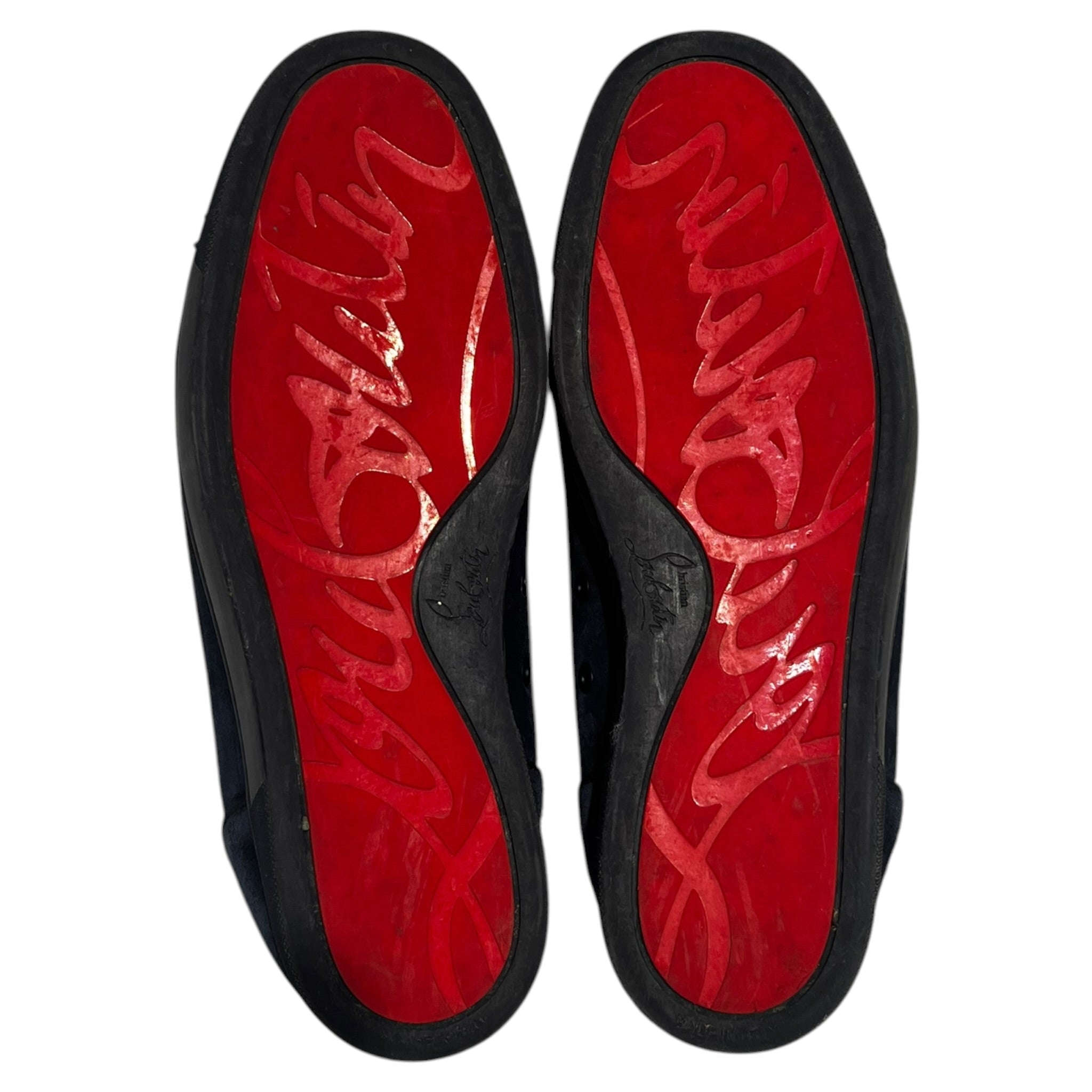Christian Louboutin/Low-Sneakers/EU 43/NVY/navy blue w/spikes view 3