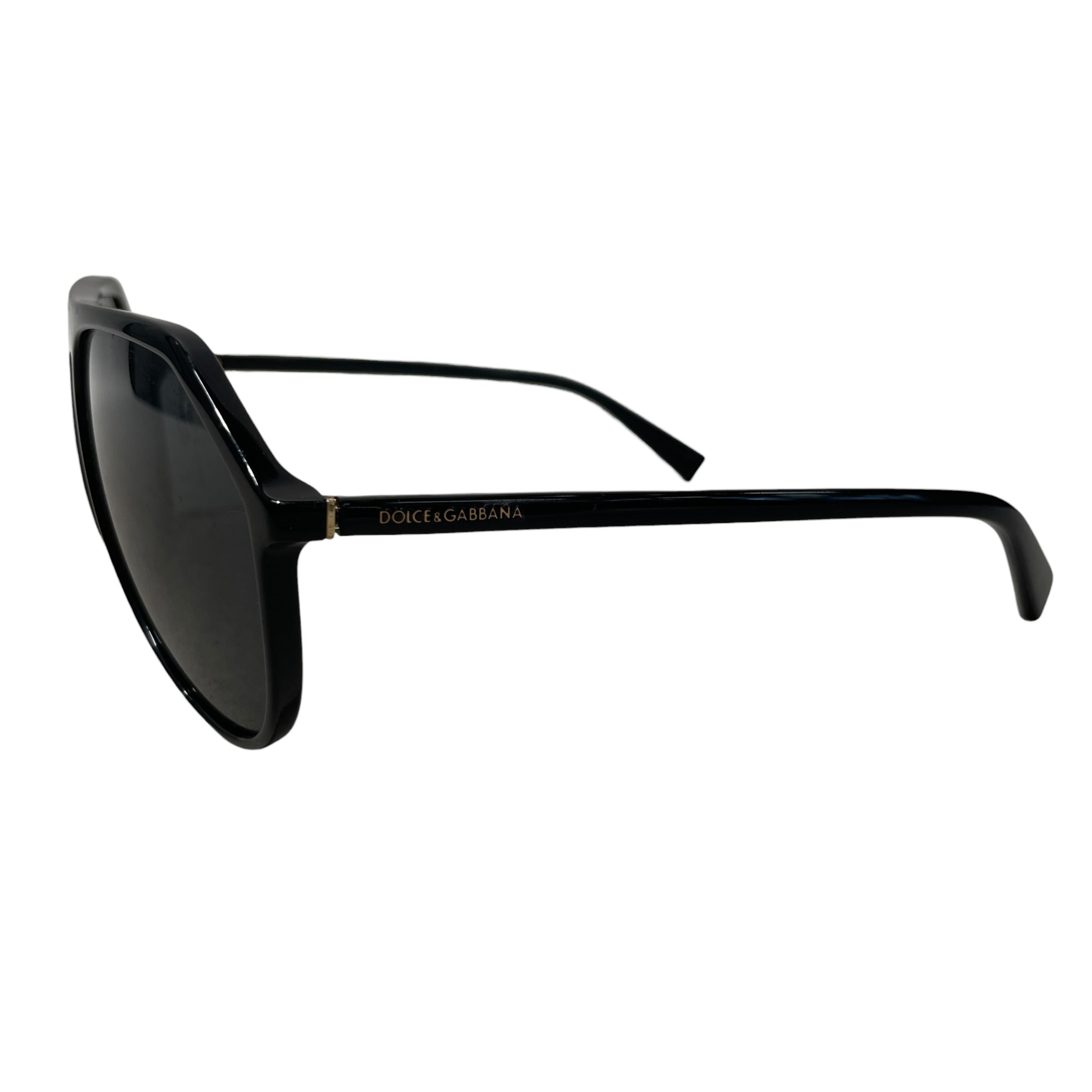DOLCE&GABBANA/Sunglasses/Plastic/BLK/M's/classic frame view 2