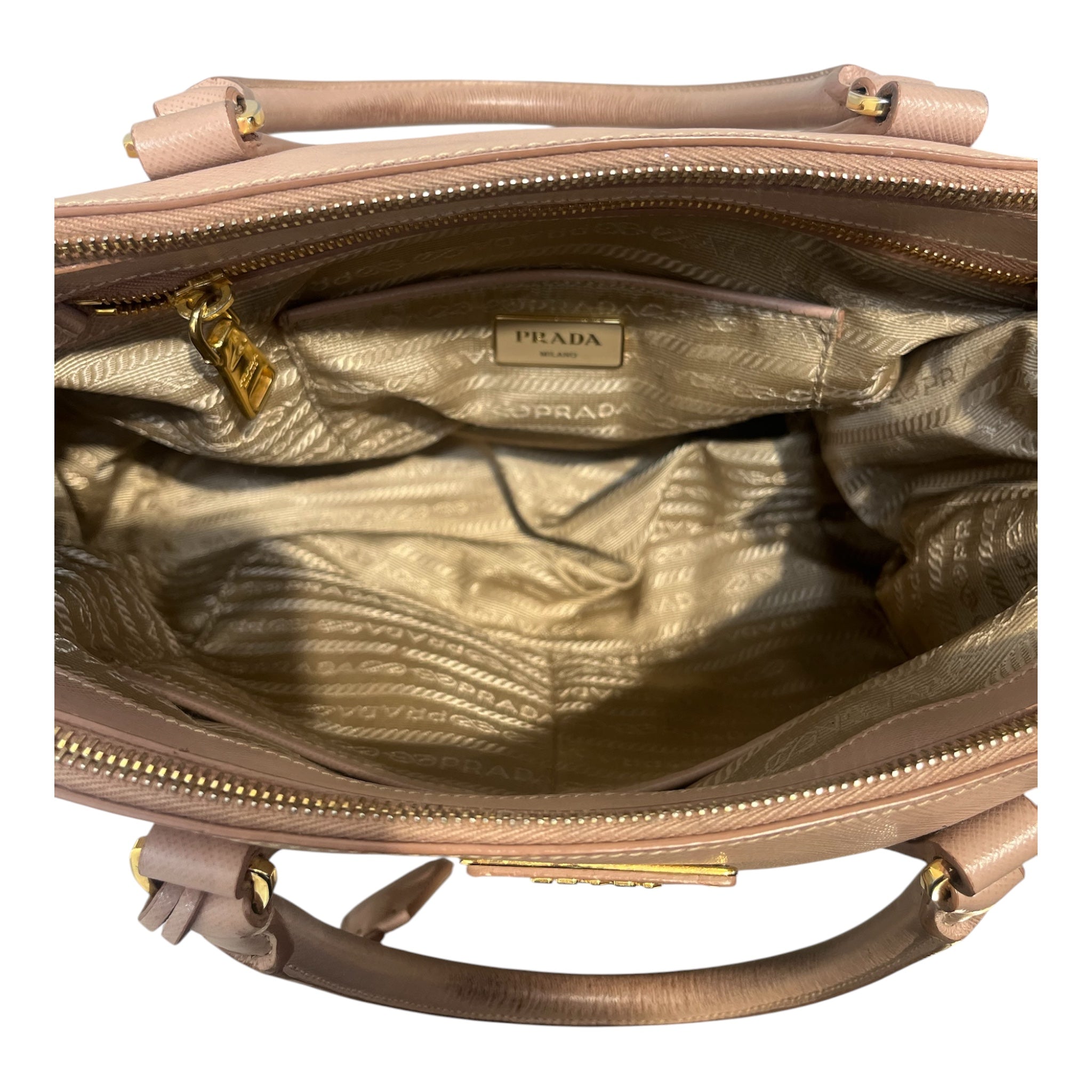 PRADA/Tote Bag/Leather/BEG/SAFFIANO 14 view 5