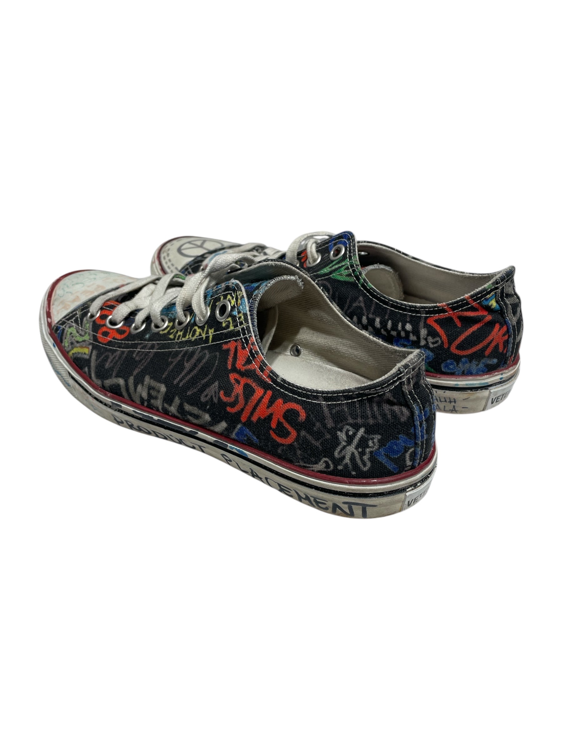 VETEMENTS/Low-Sneakers/US 8/Graphic/MLT/graffiti low view 2