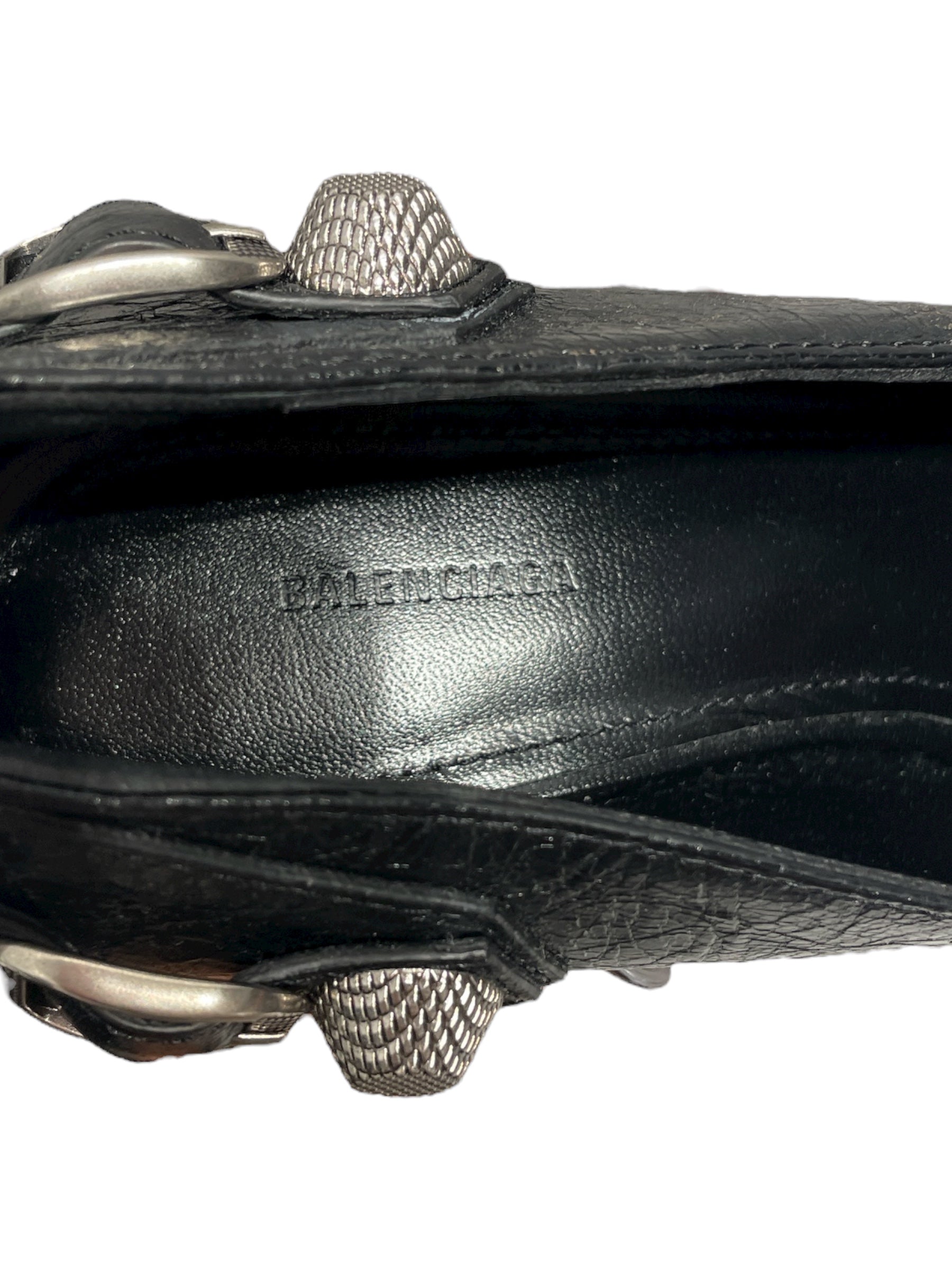 BALENCIAGA/Heels/EU 36/Leather/BLK/Neo Cagole Heel view 3