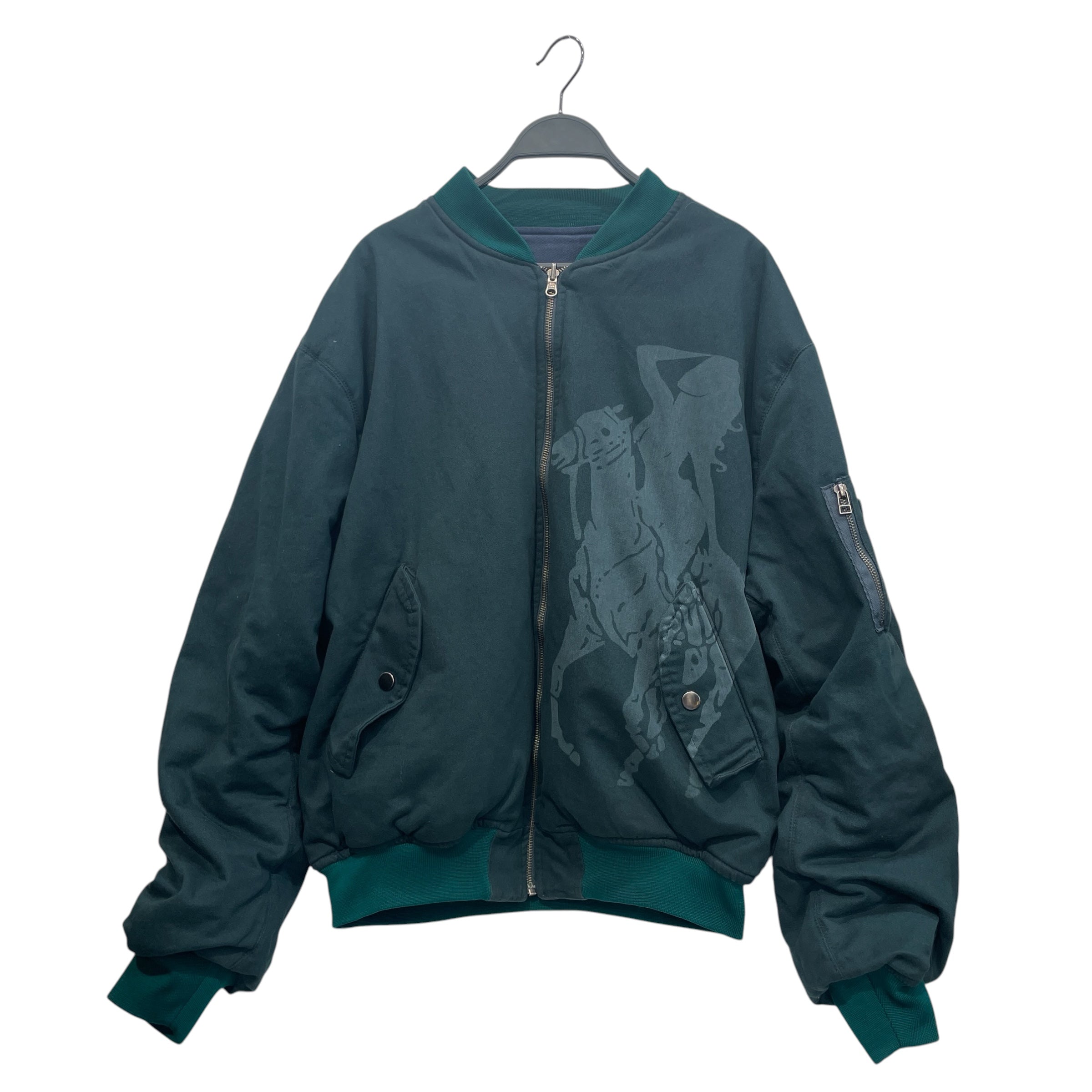 MOWALOLA/Jacket/M/Cotton/NVY/REVERSIBLE ATL BOMBER view 3