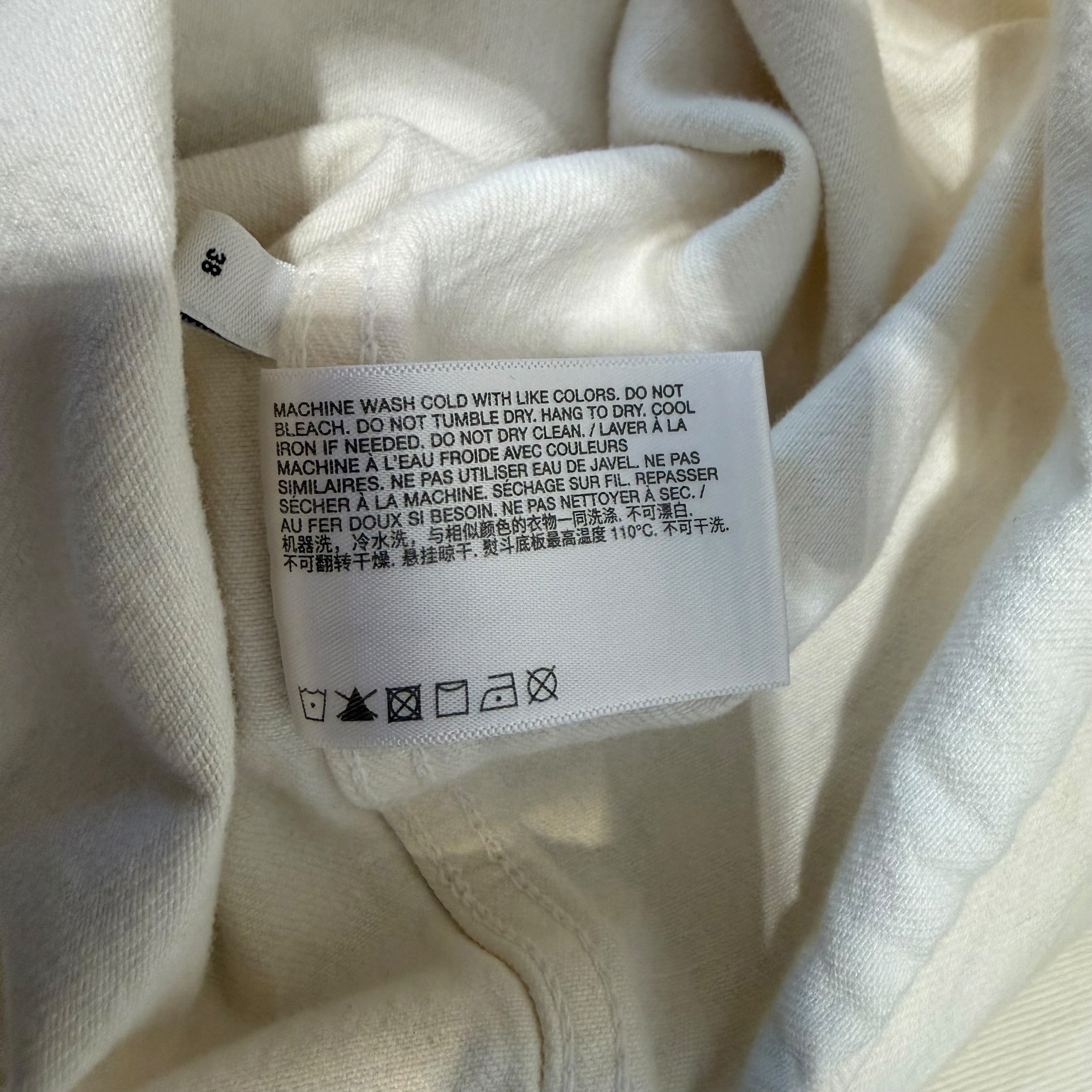 Helmut Lang/LS Shirt/38/Cotton/WHT/Painted Ecru Shirt view 5