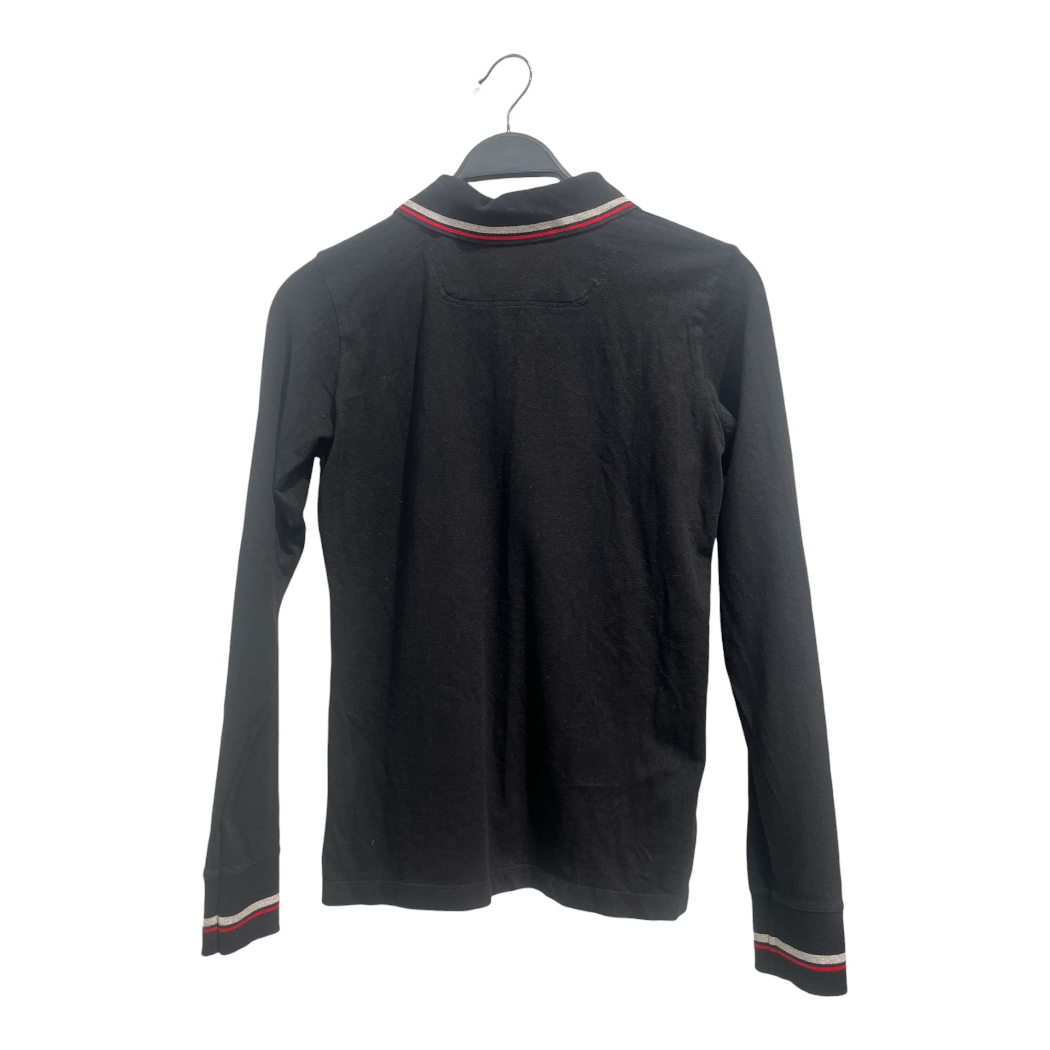 DIESEL/Polo Shirt/L/Cotton/GRY/LONG SLV-METAL LOGO ON HEART view 3