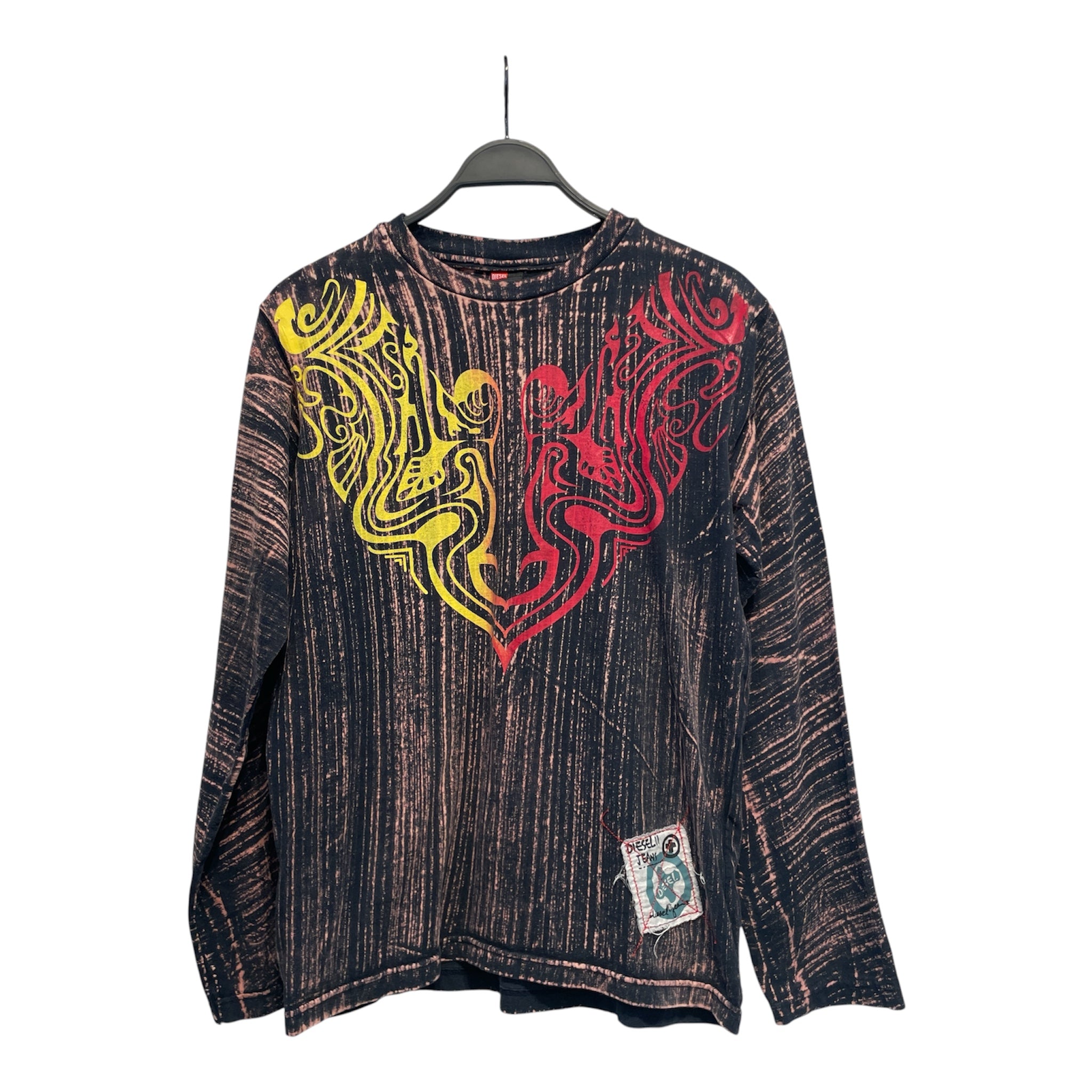 DIESEL/T-Shirt/M/Cotton/NVY/All Over Print/ view 1