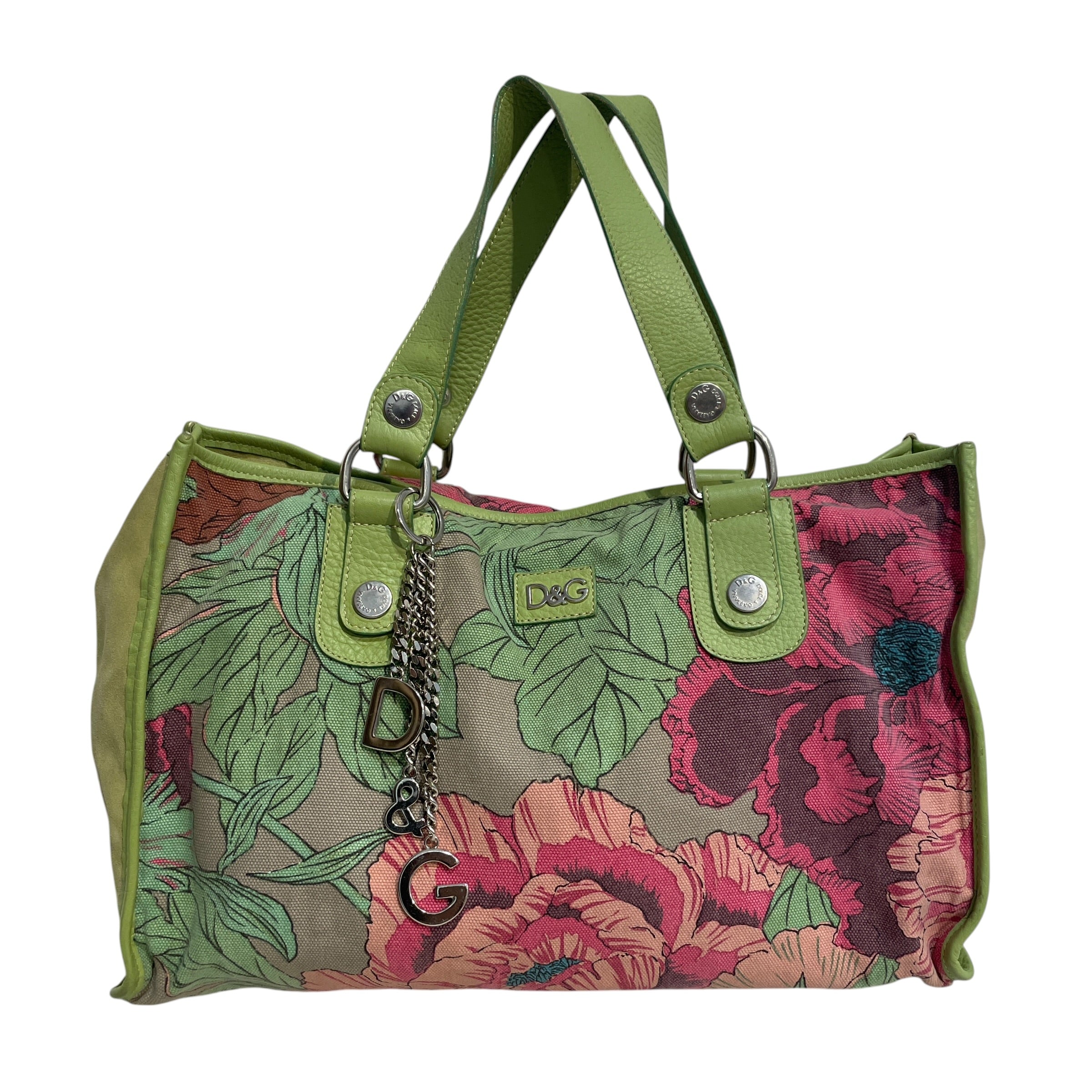 DOLCE&GABBANA/Bag/Floral Pattern/Cotton/GRN/Floral Bag view 1
