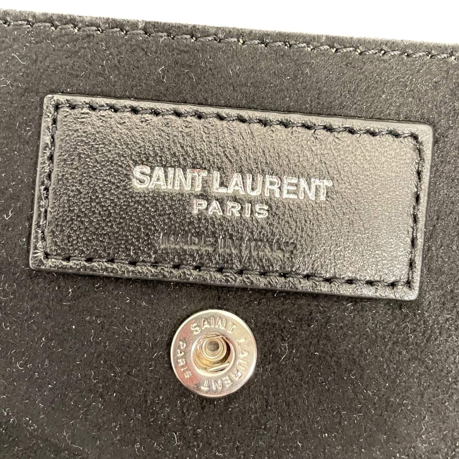 YVES SAINT LAURENT/Backpack/Leather/BLK/Teddy Drawstring Backpack view 3