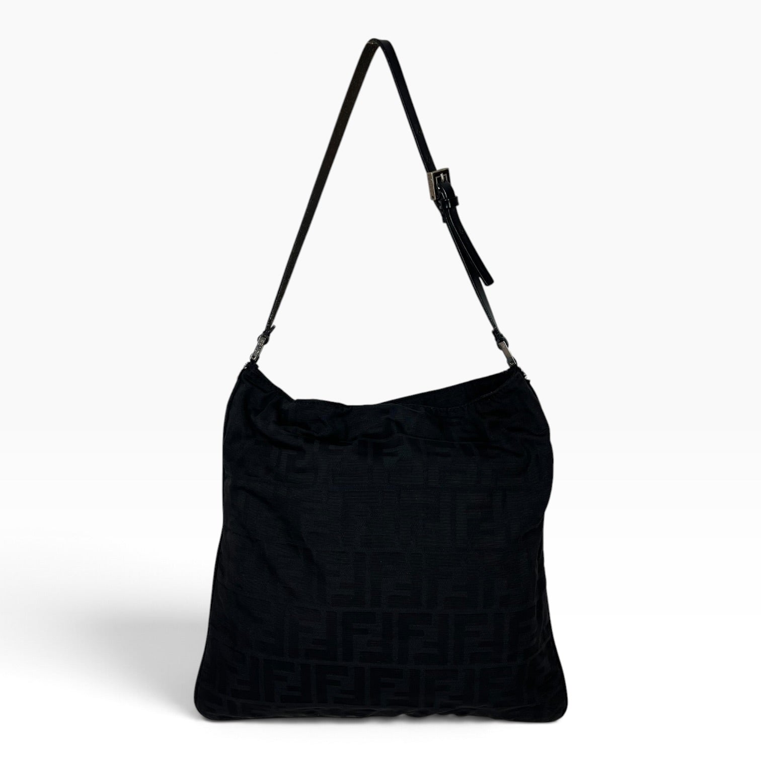 FENDI/Bag/Monogram/Nylon/BLK/NYLON SHOULDER FLAT BAG view 1