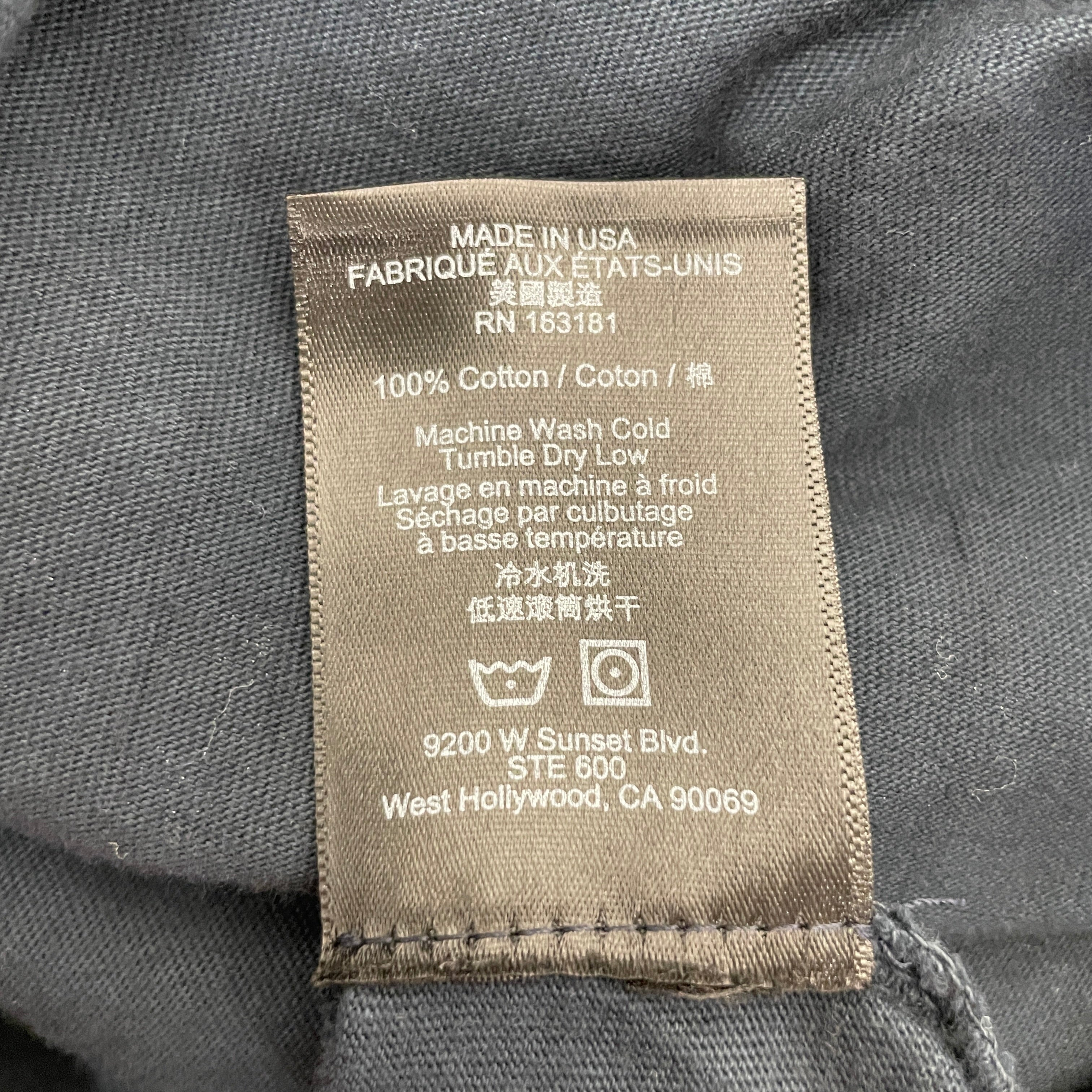 RHUDE/T-Shirt/XL/Cotton/NVY/east hampton view 4
