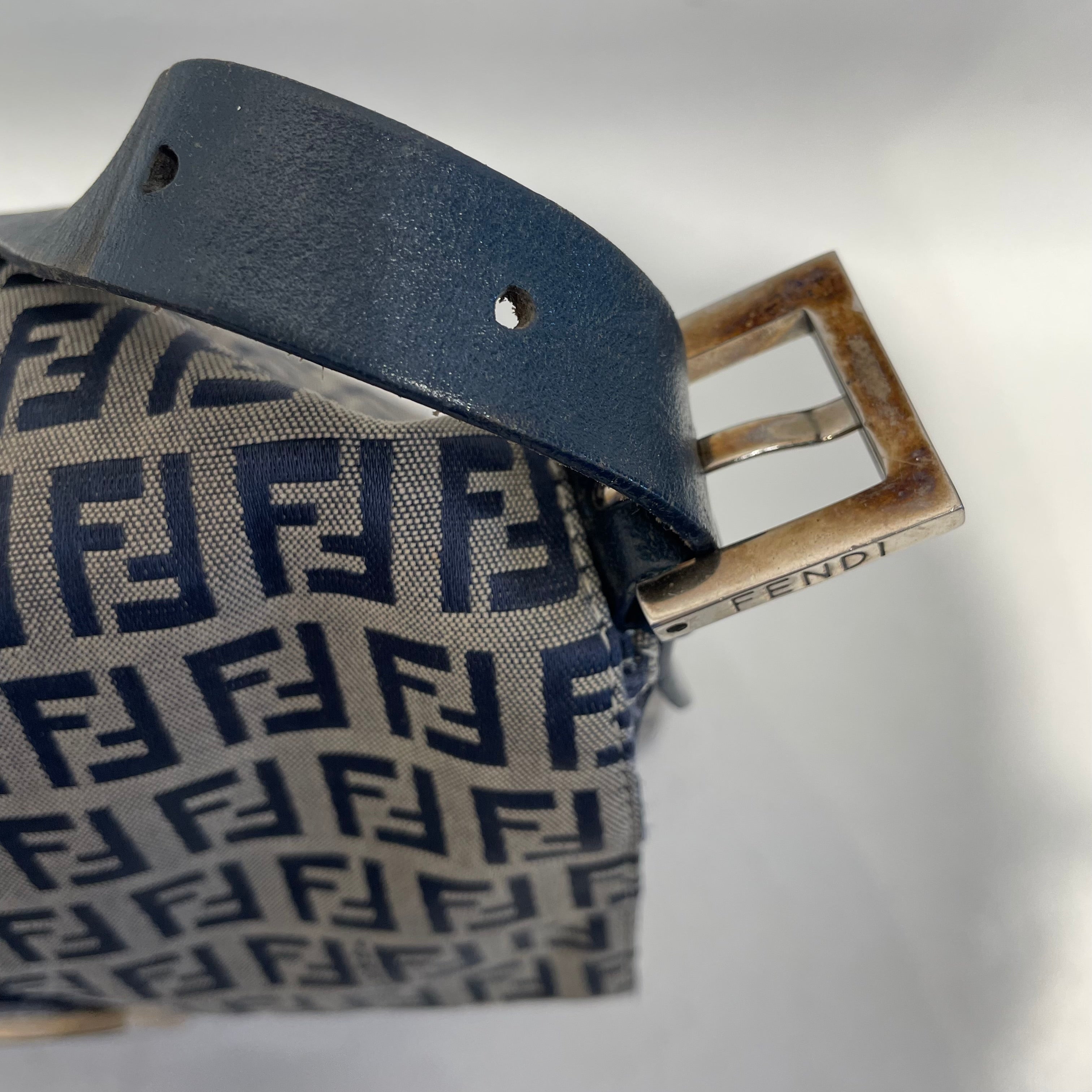 FENDI/Bag/Monogram/Cotton/NVY/mama baguette shoulder bag view 9