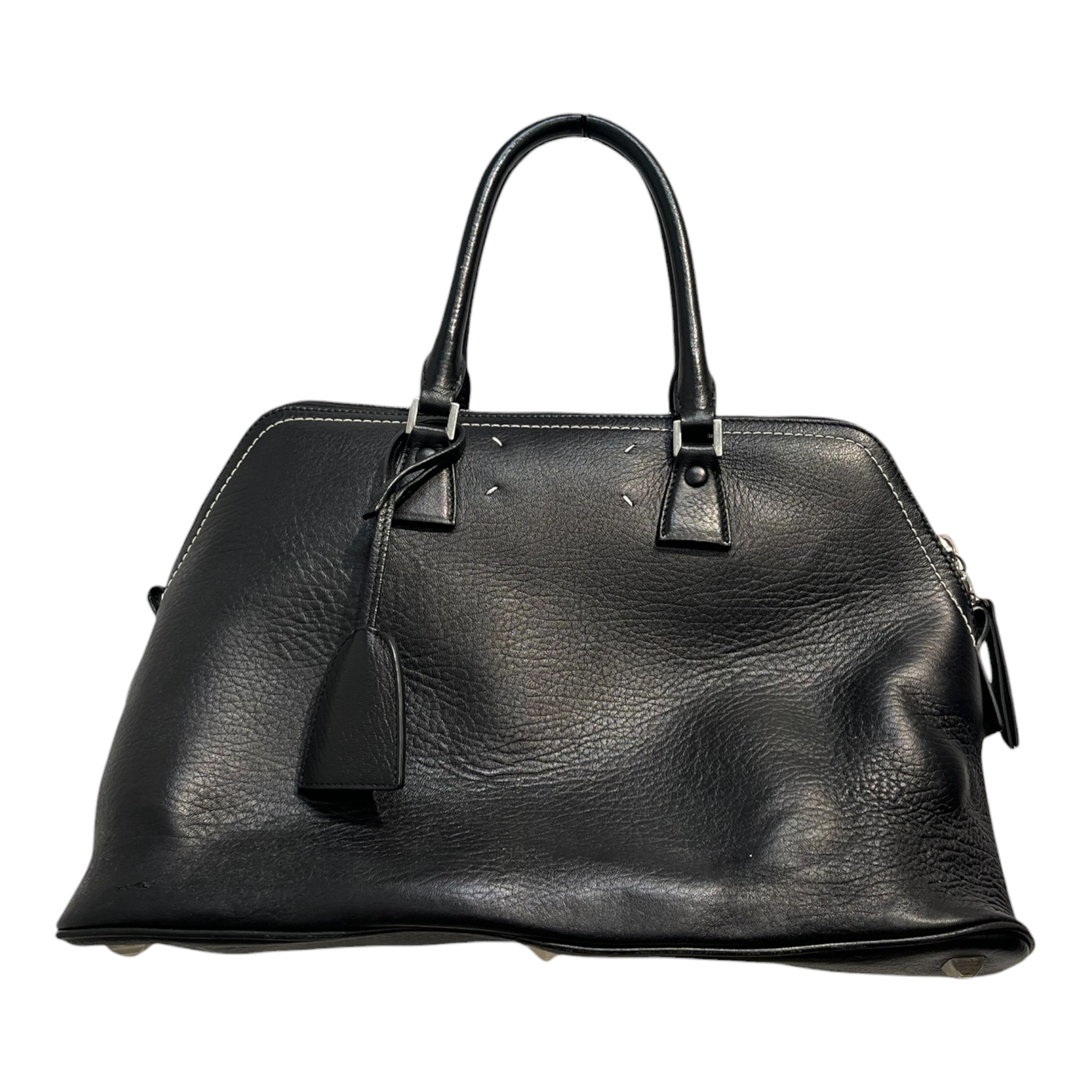 Maison Margiela/Boston Bag/Leather/BLK/5AC SOFT MEDIUM- view 2