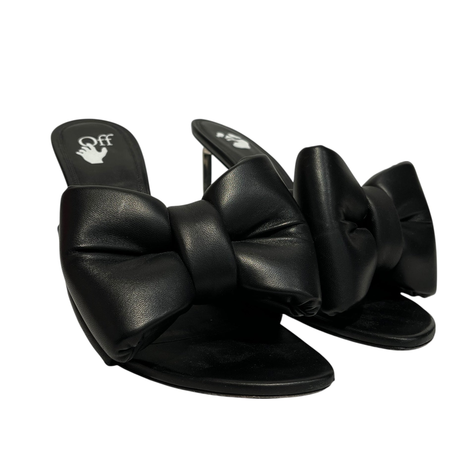 OFF-WHITE/Heels/US 10/Leather/BLK/ view 1