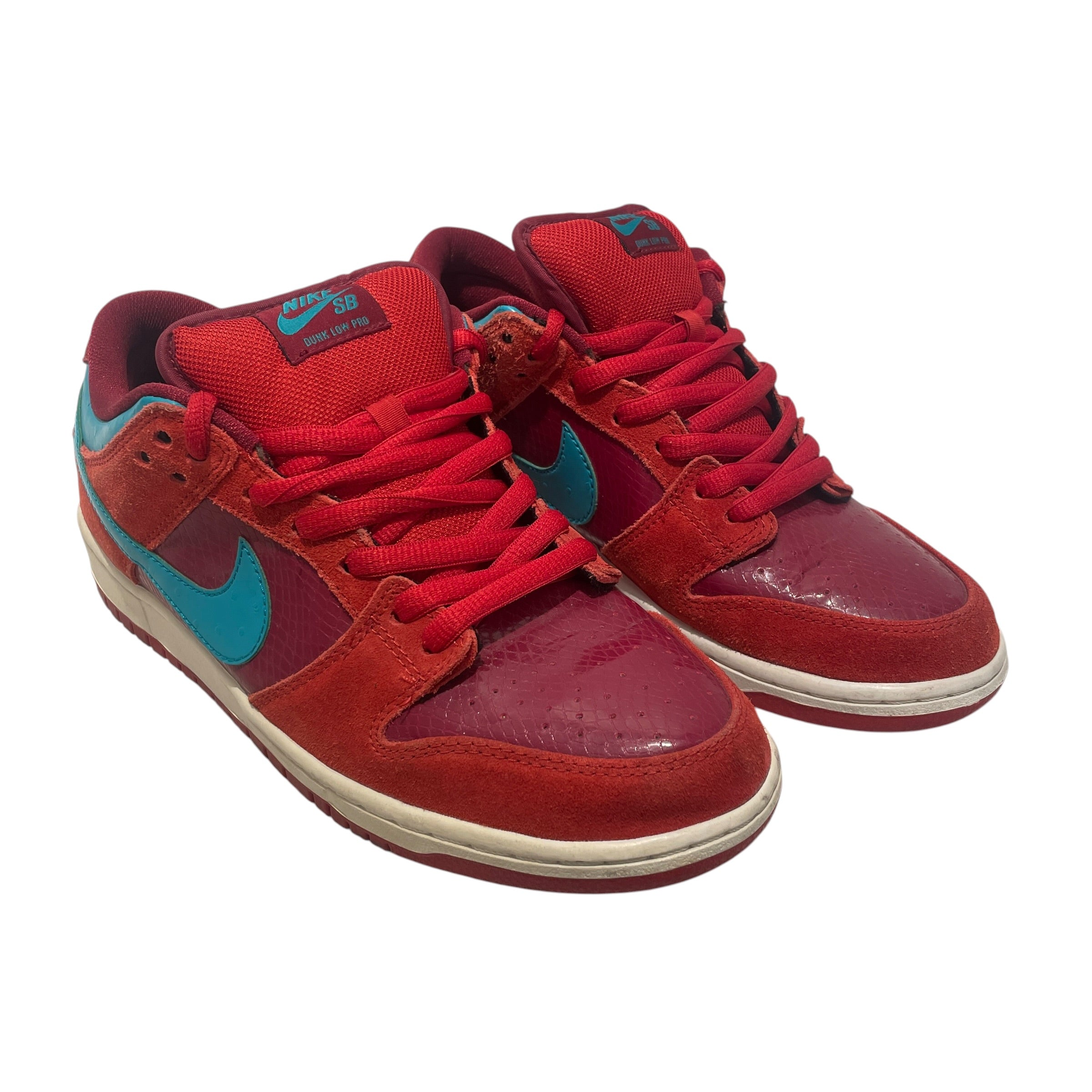 NIKE SB/Low-Sneakers/US 9.5/Cotton/RED/BRICKHOUSE TURBO GREEN view 1