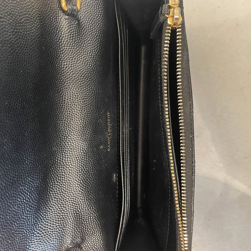 YVES SAINT LAURENT/Bag/Leather/BLK/
