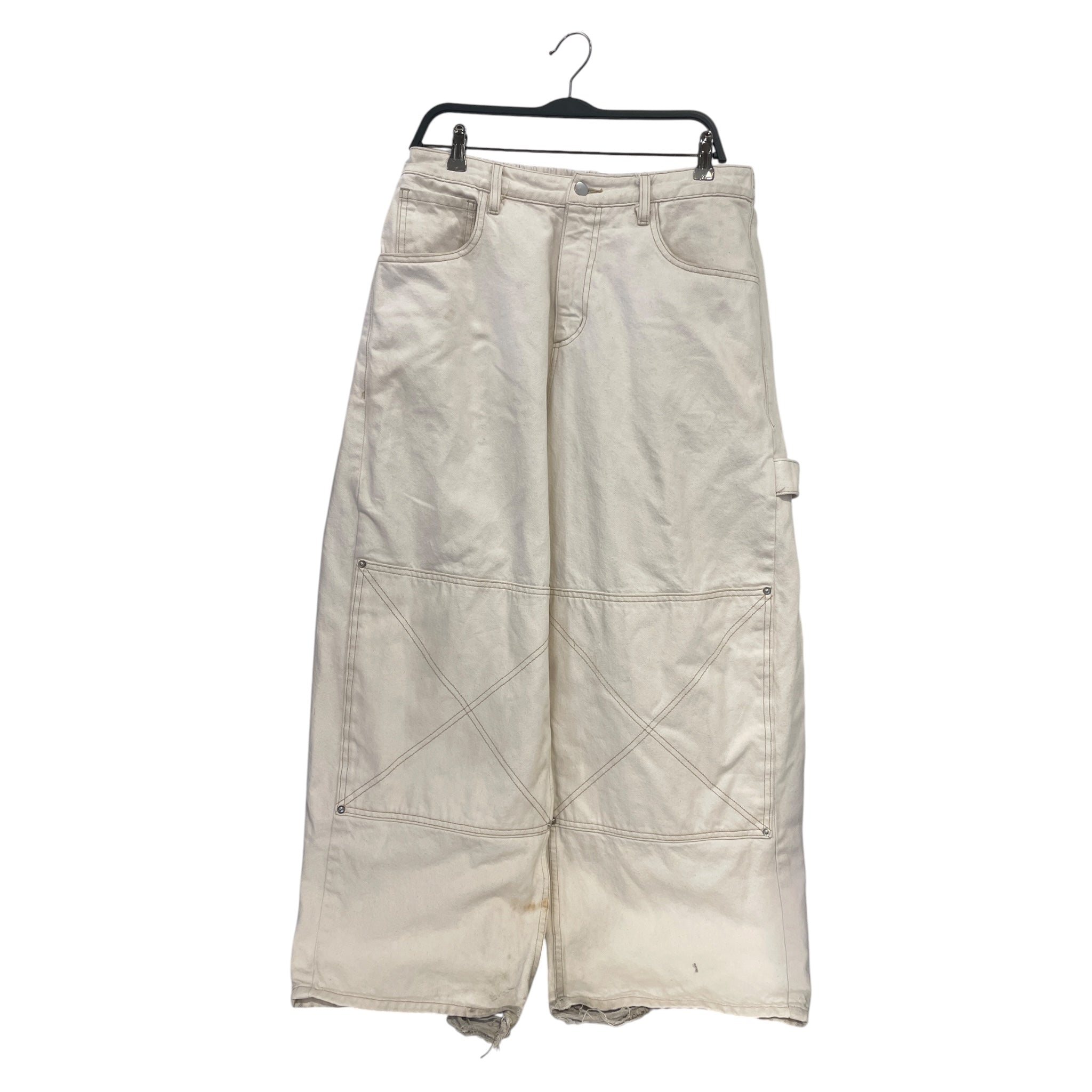 Amor Prohibido/Carpenter Pants/XL/Cotton/CRM/DOUBLE KNEE CARPENTER view 1