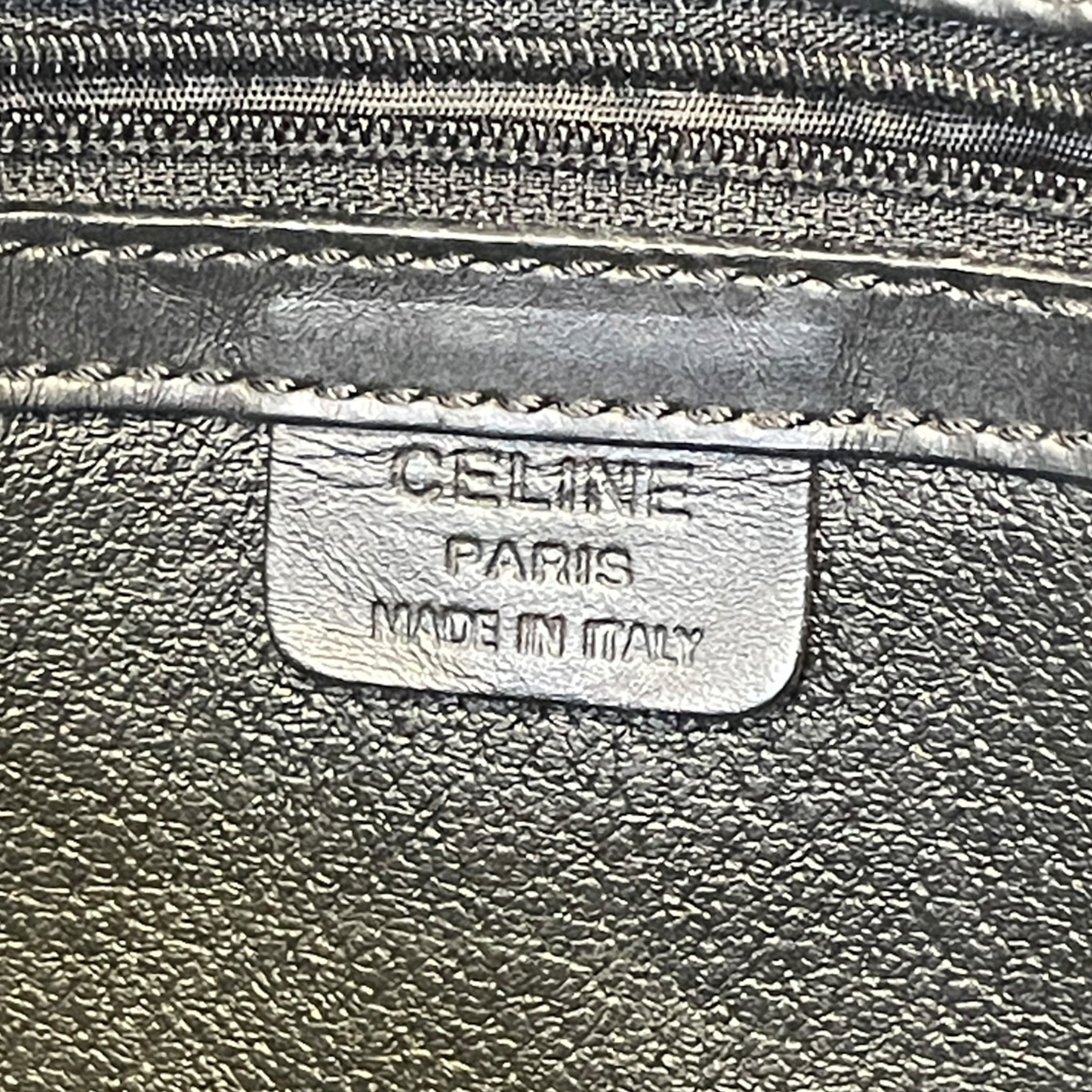 CELINE/Boston Bag/Monogram/Leather/BRW/VTG MACADAM BOSTON BAG view 5