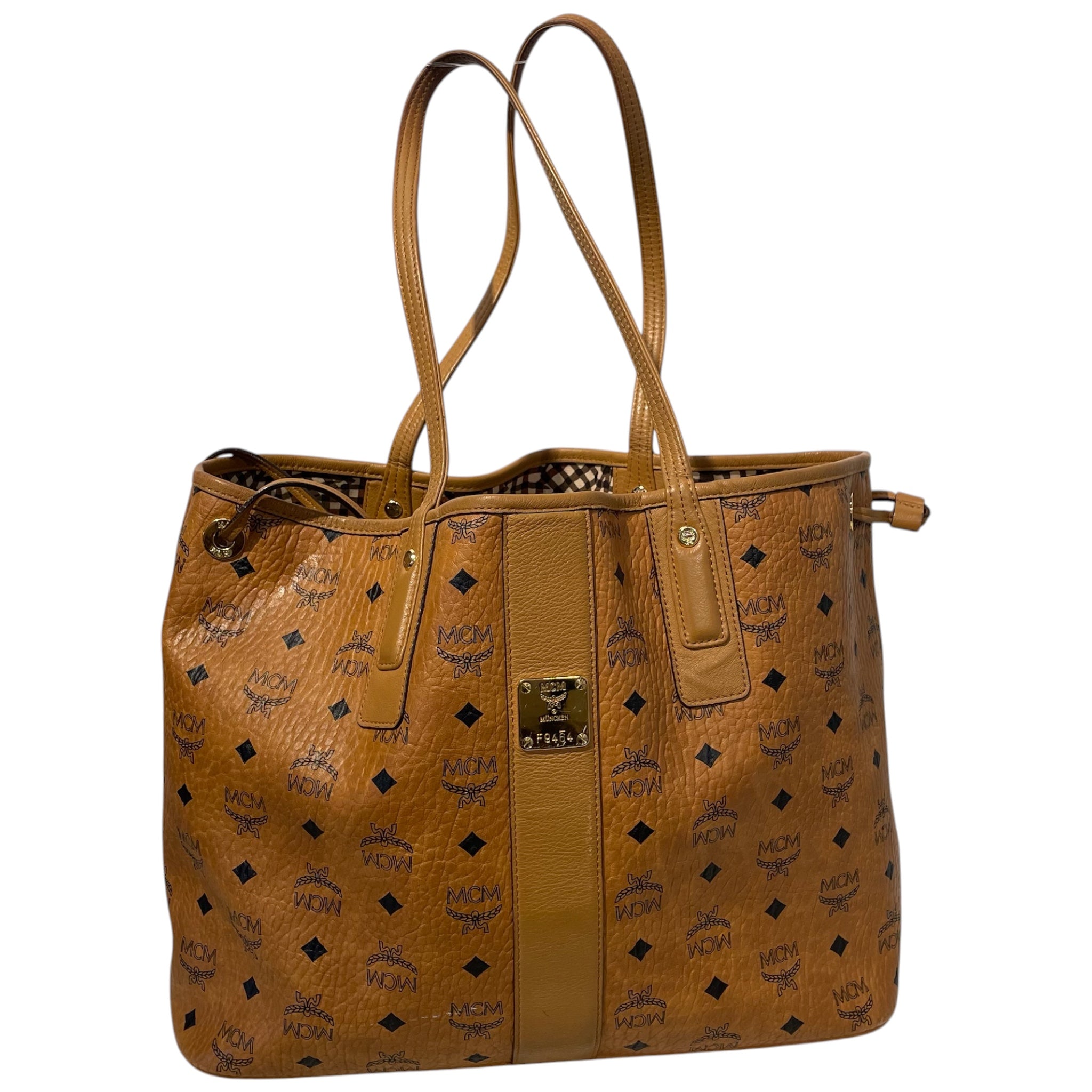 MCM/Tote Bag/Monogram/Leather/BRW/ view 1