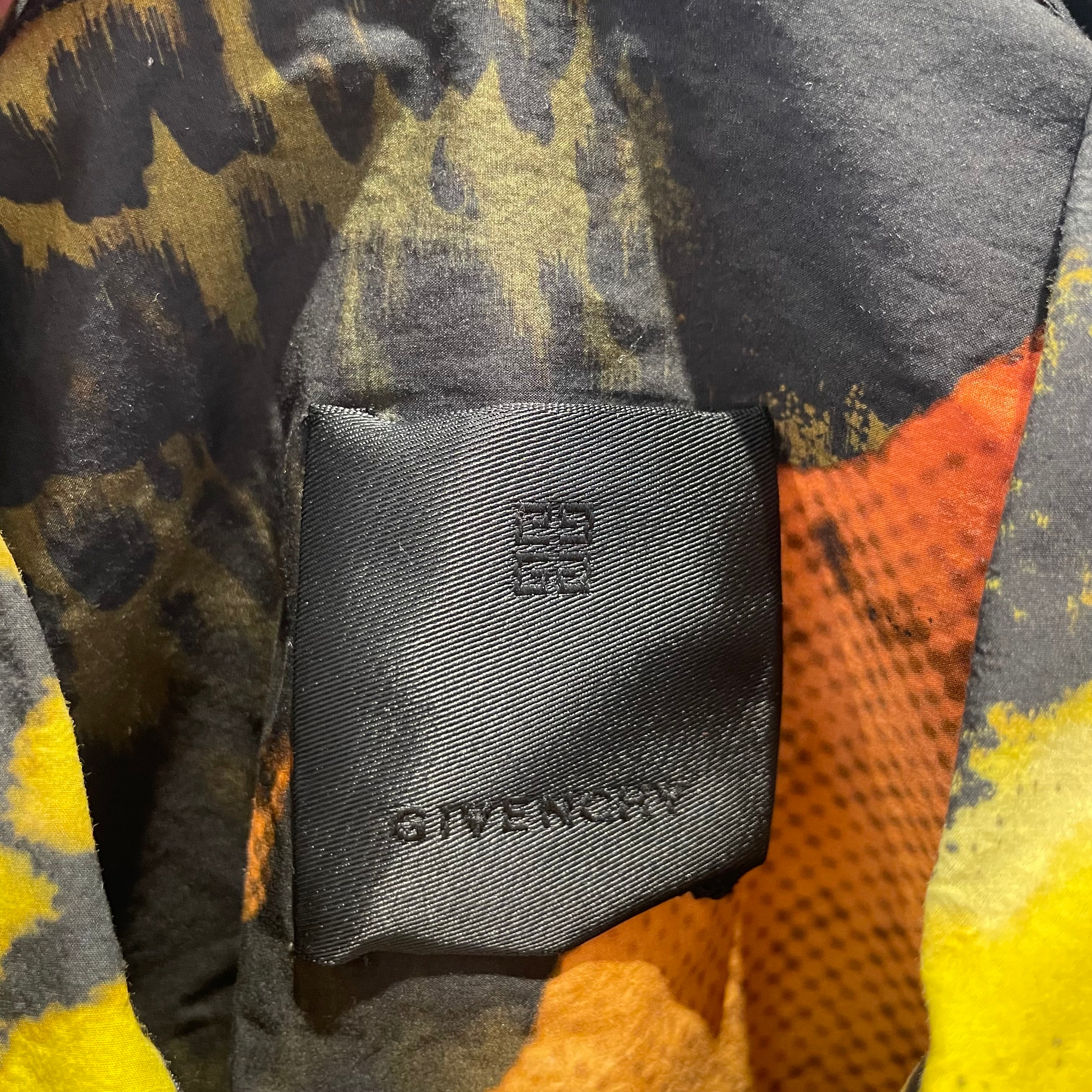 GIVENCHY/Shirt/M/Cotton/YEL/Animal Pattern/ALL OVER COLOR BUTTON UP view 3
