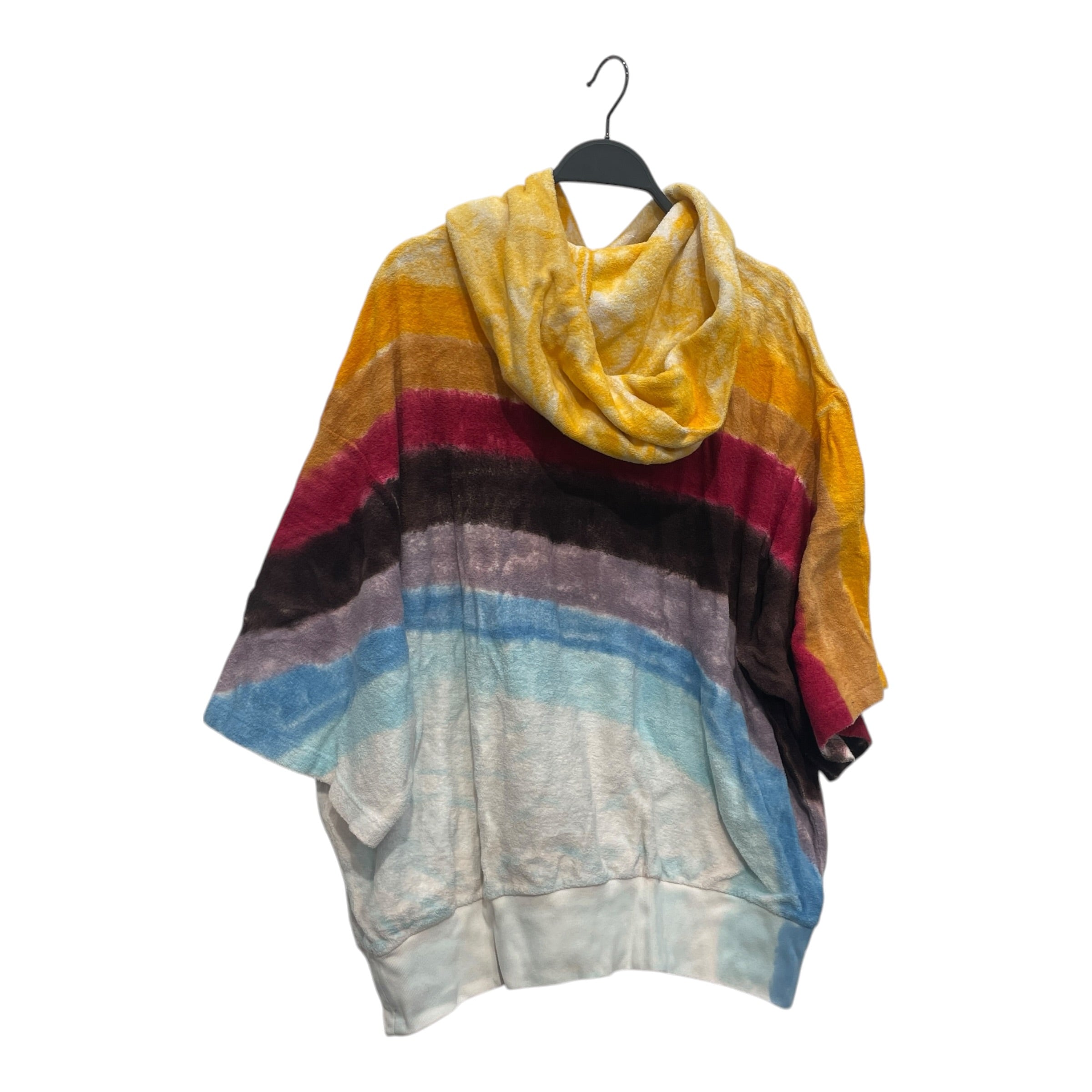 Acne Studios/T-Shirt/L/Cotton/MLT/Stripe/RAINBOW TERRYCLOTH HOODED T view 2