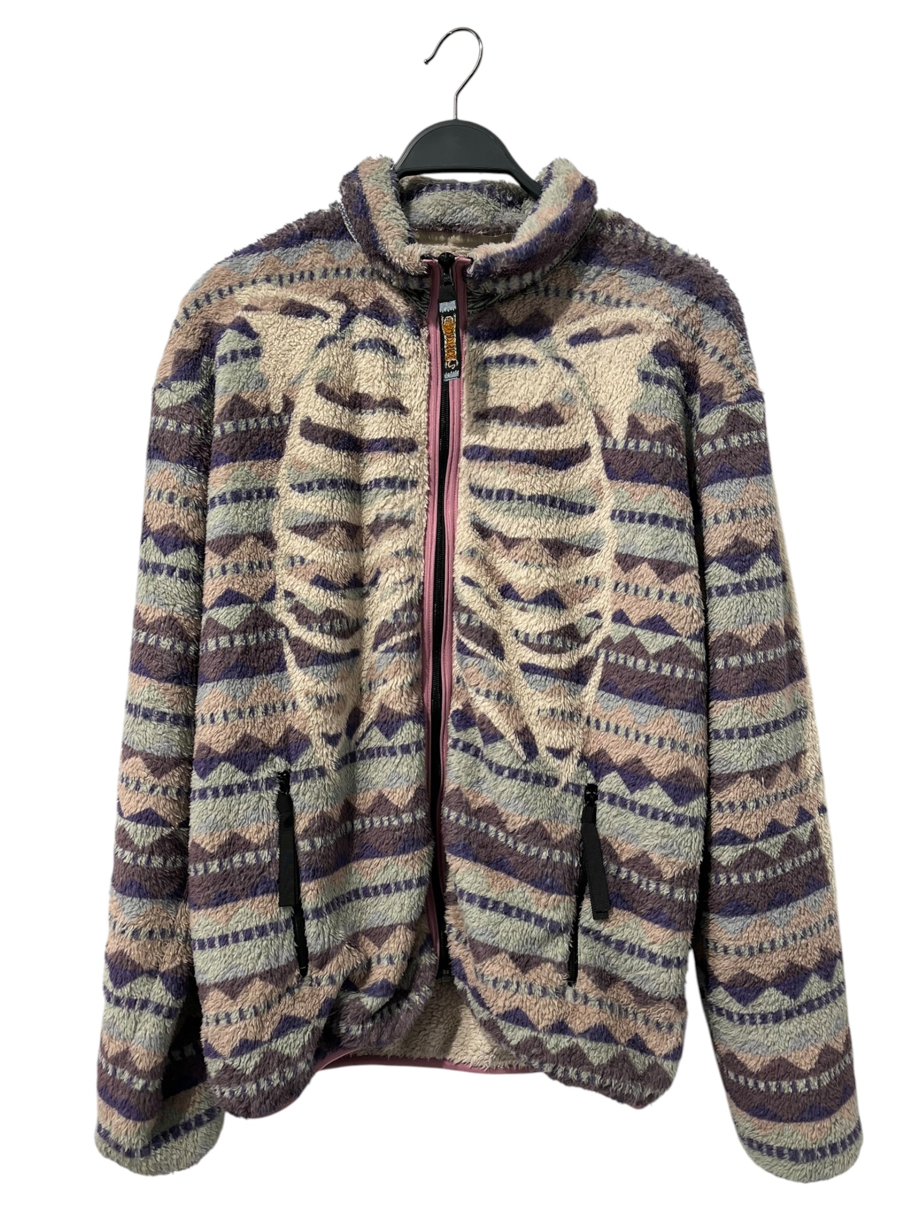 KAPITAL/Sweater/4/Graphic/Cotton/BEG/zip up ashram stripe bones view 1
