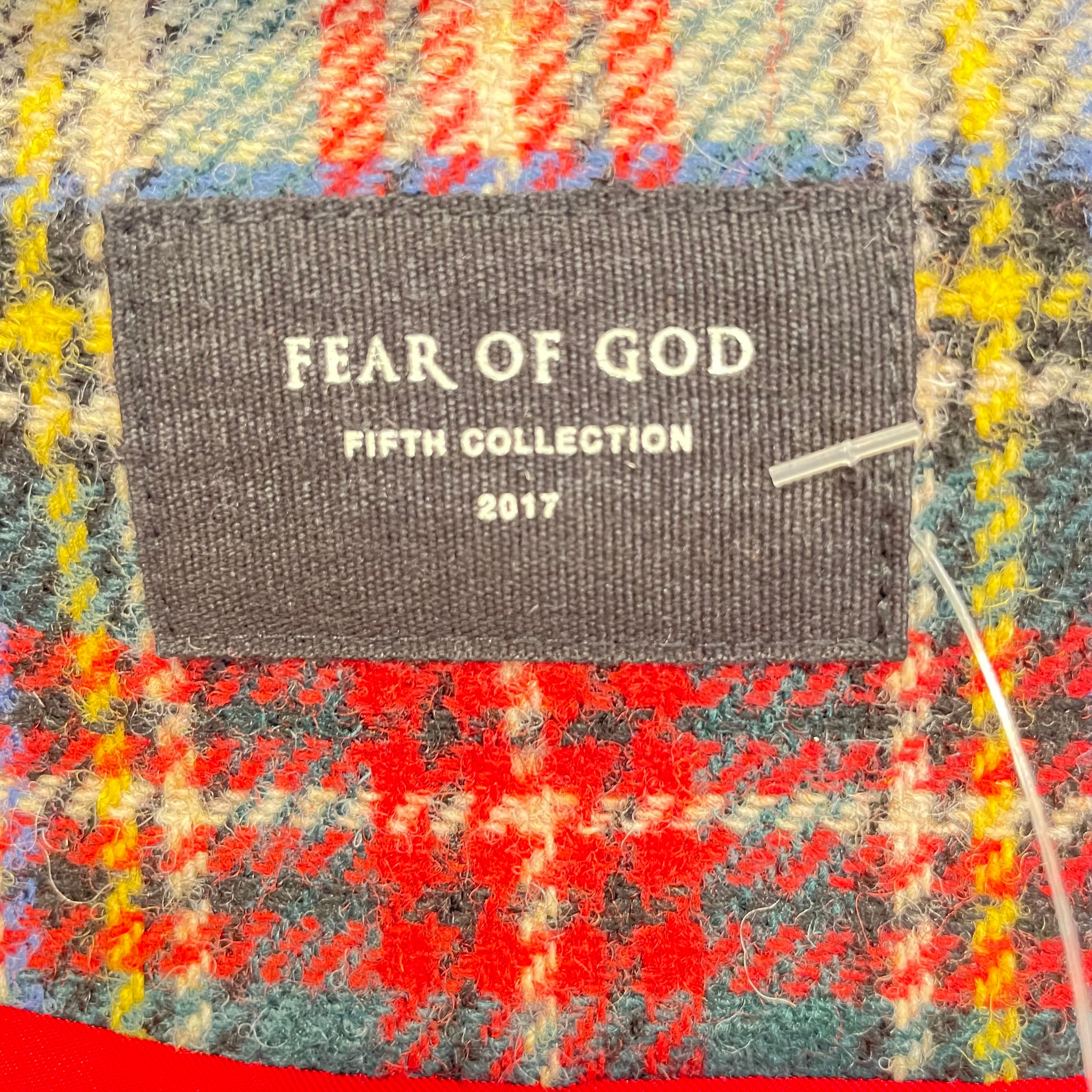 FEAR OF GOD/Trench Coat/XL/Cotton/MLT/Plaid/Plaid Wool Overcoat view 3