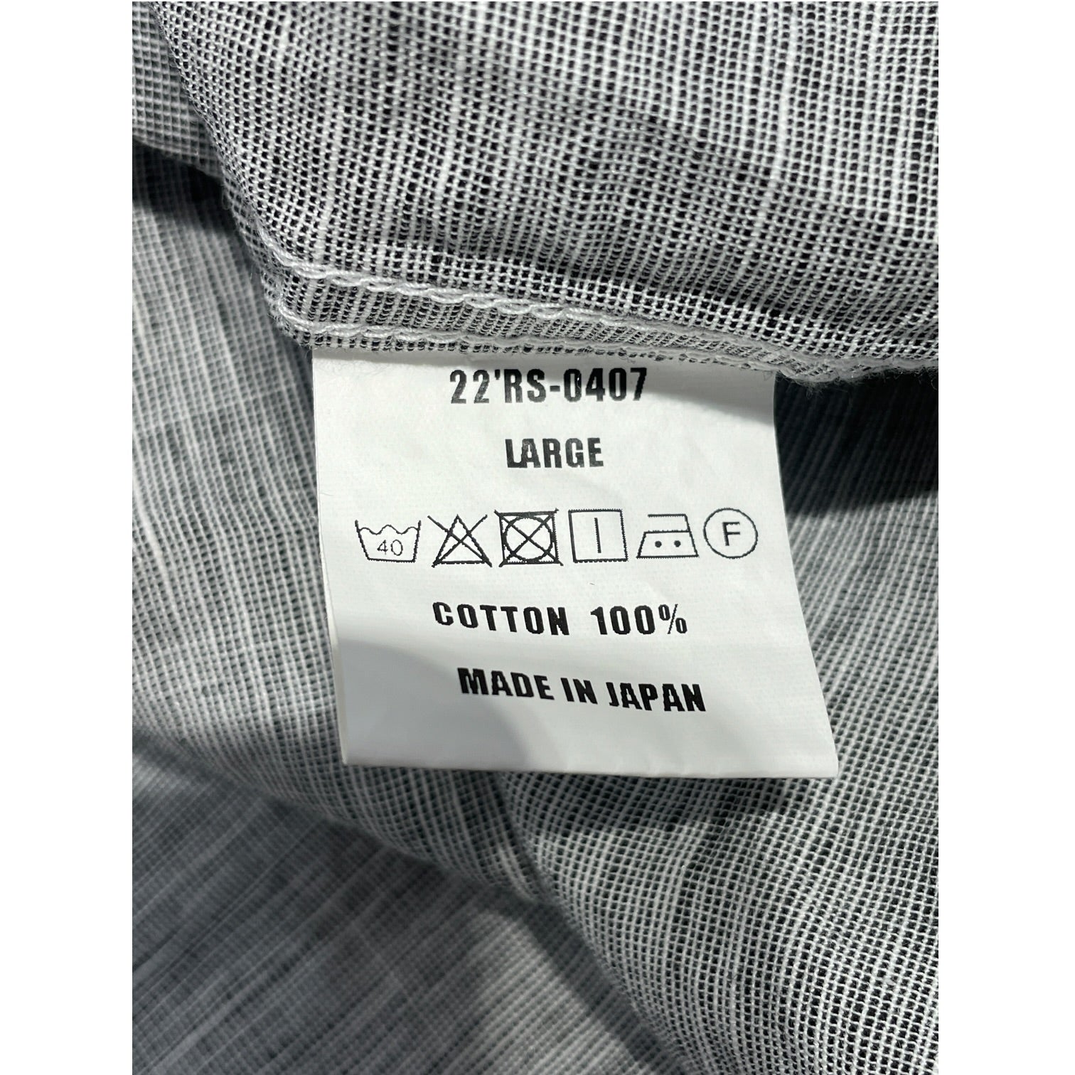 RATS/Polo Shirt/L/Cotton/GRY/Linen Button Up Grey Polo view 4