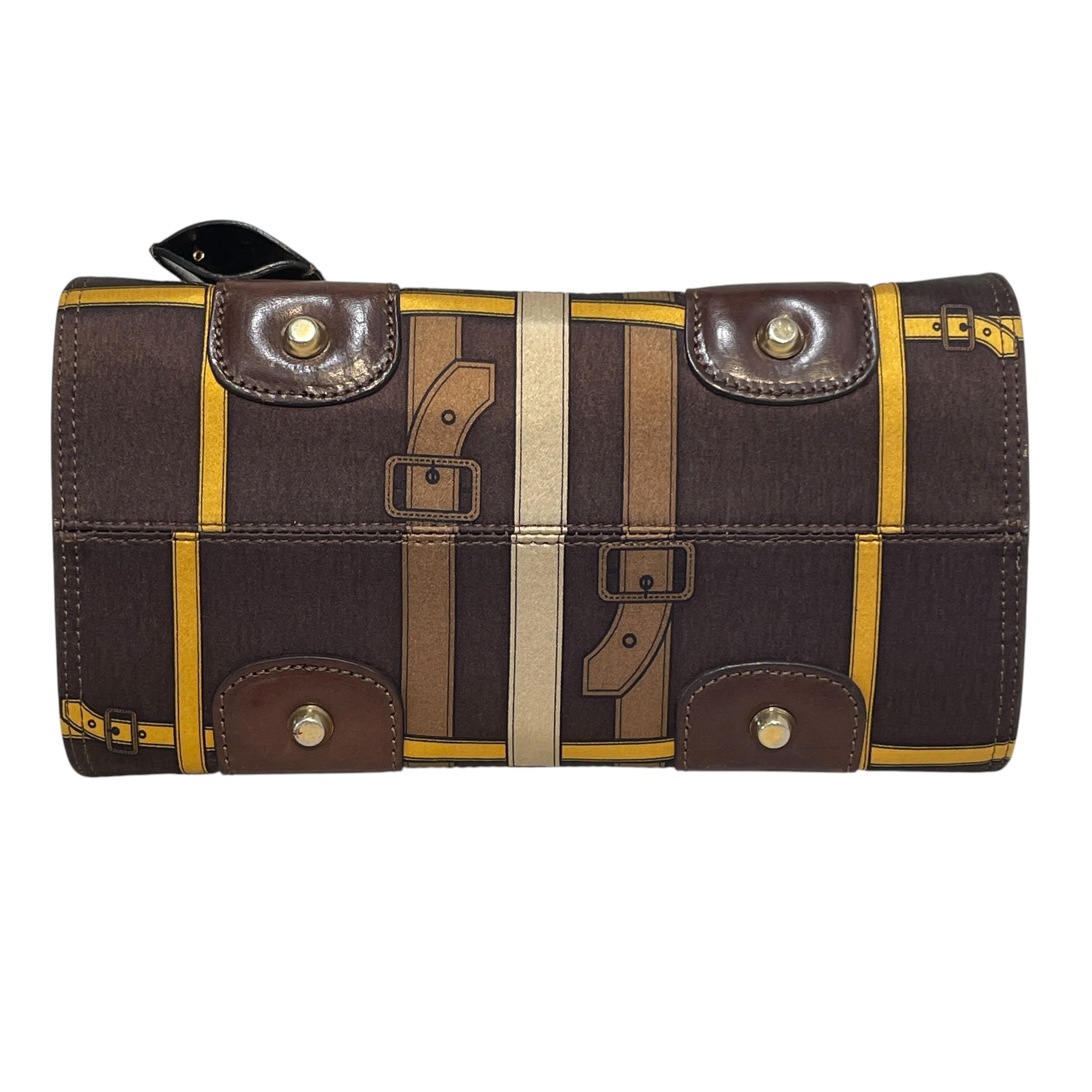 BURBERRY/Hand Bag/All Over Print/Leather/BRW/Two Handle Satchel Lock & Key view 3