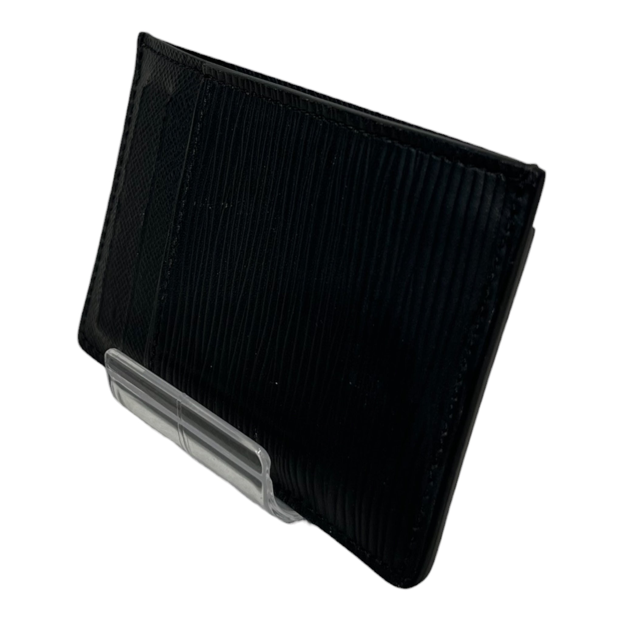 LOUIS VUITTON/Card Case/Leather/BLK/M's/neo porte cortes card holder view 2