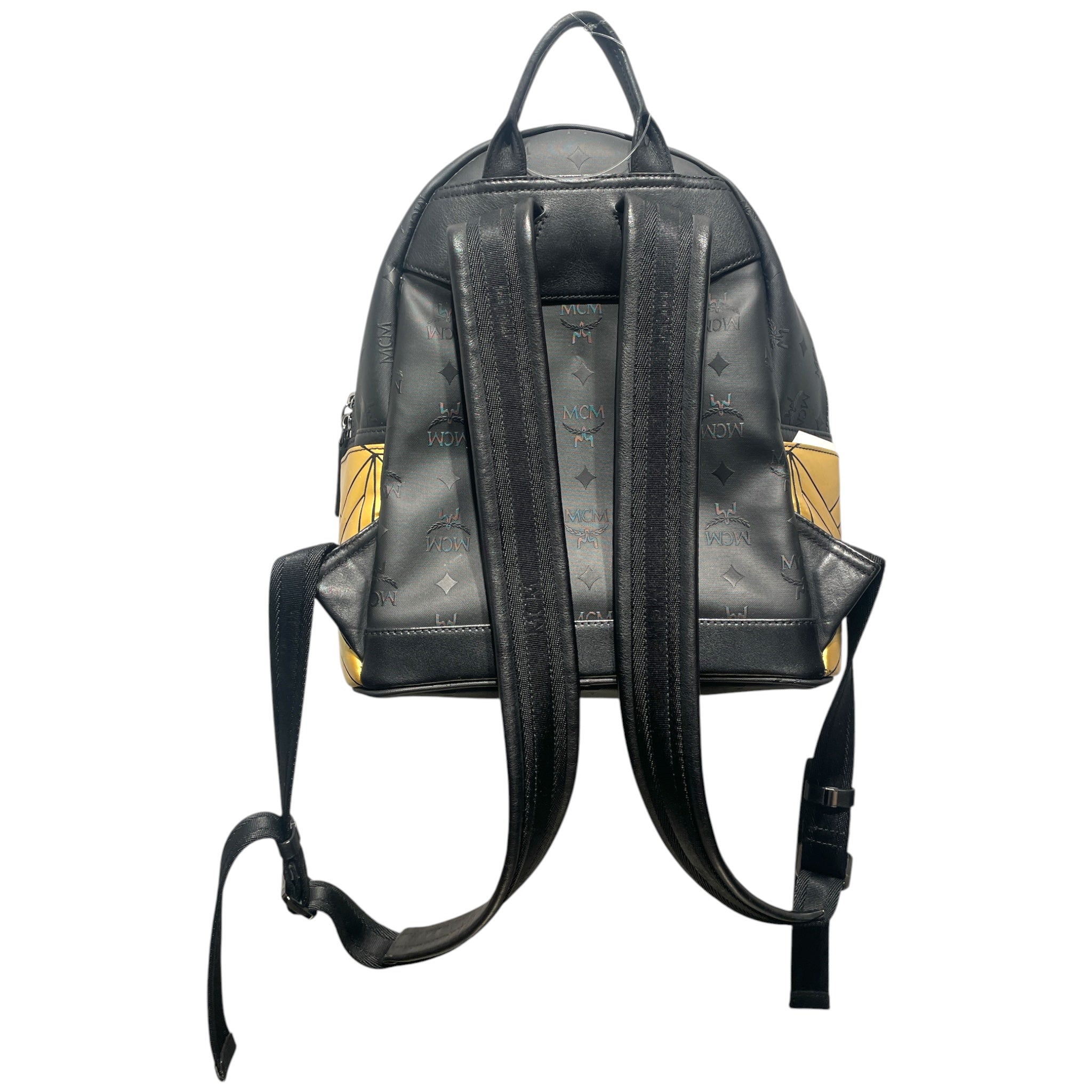 MCM/Backpack/All Over Print/Leather/BLK/gold mini view 2