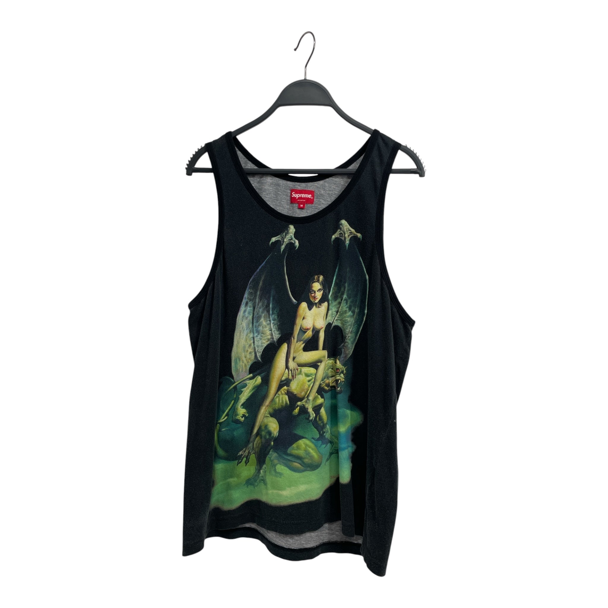 Supreme/Tank Top/M/Cotton/BLK/Graphic/BORIS INCUBUS GIRL W DRAGON view 1