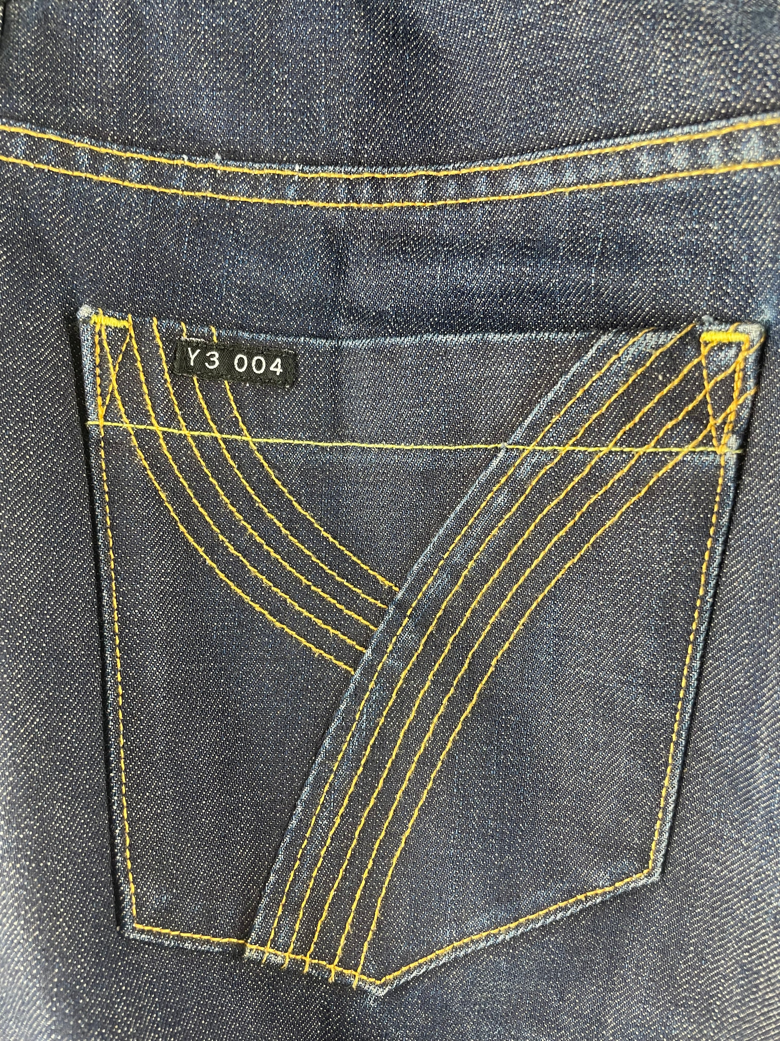 Y-3/Straight Pants/34/Denim/NVY/Low-rise/Y-3 BAK POCKET STITCH view 5