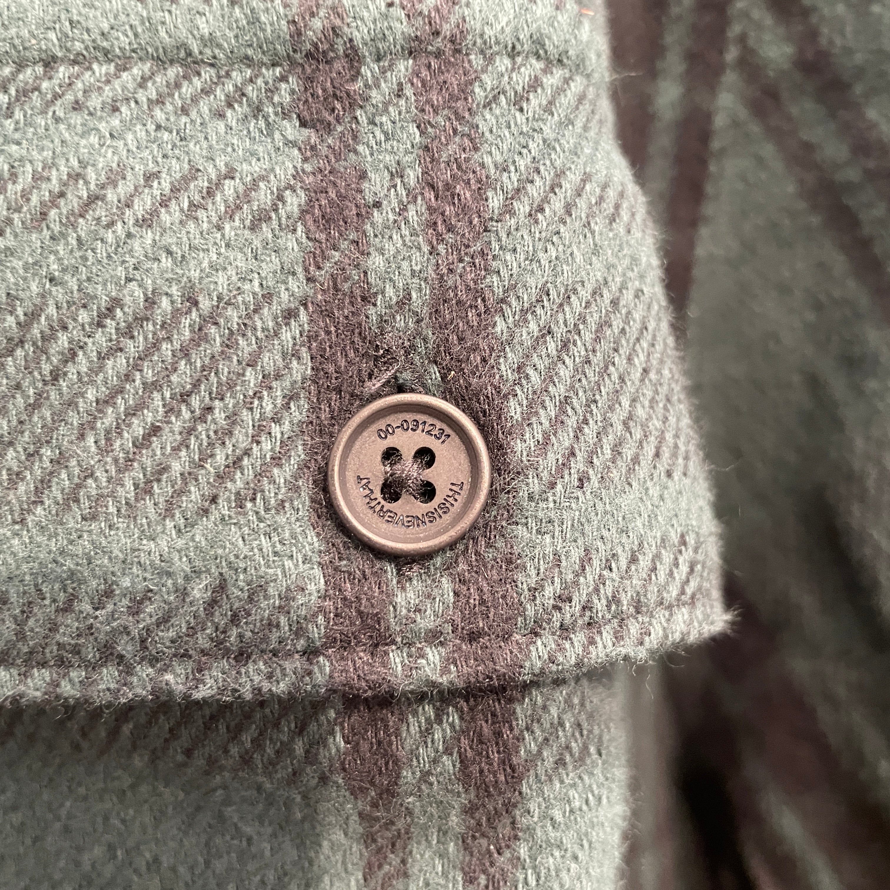thisisneverthat/Flannel Shirt/L/Cotton/GRN/Plaid/grn black flannel view 6