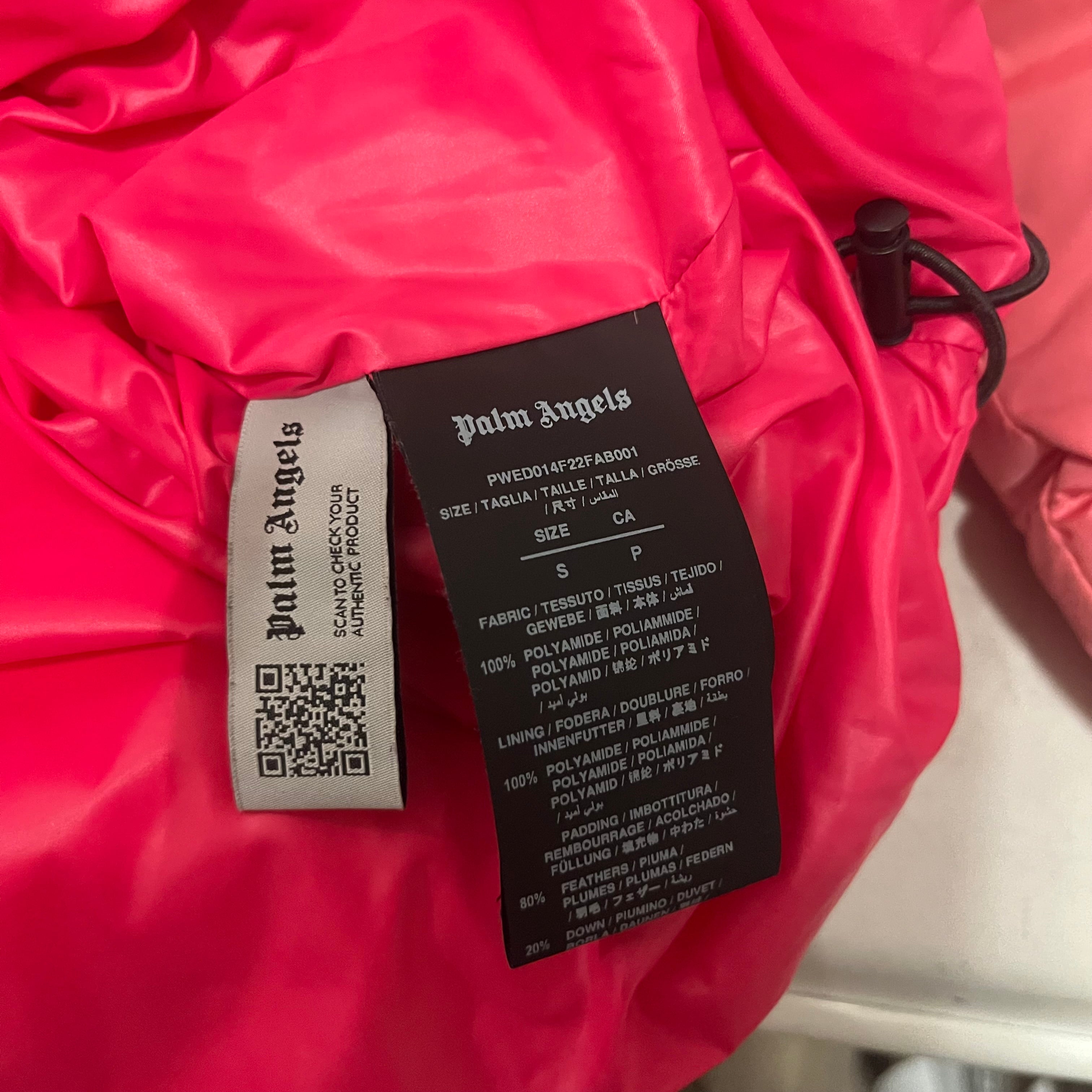 Palm Angels/Puffer Jkt/S/Nylon/PNK/ view 4